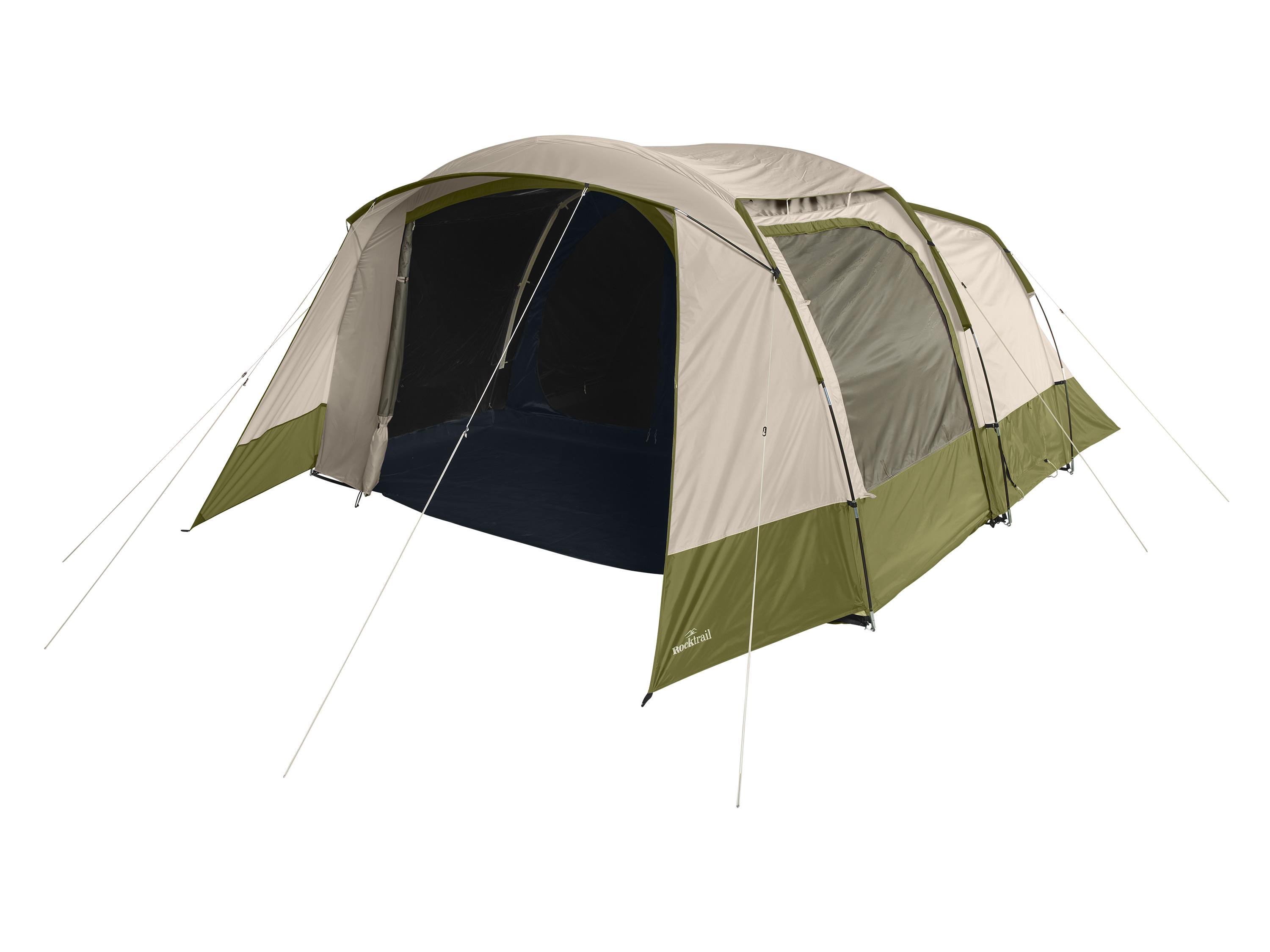 Rocktrail Przyciemniony namiot kempingowy 5-osobowy, z 2 kabinami