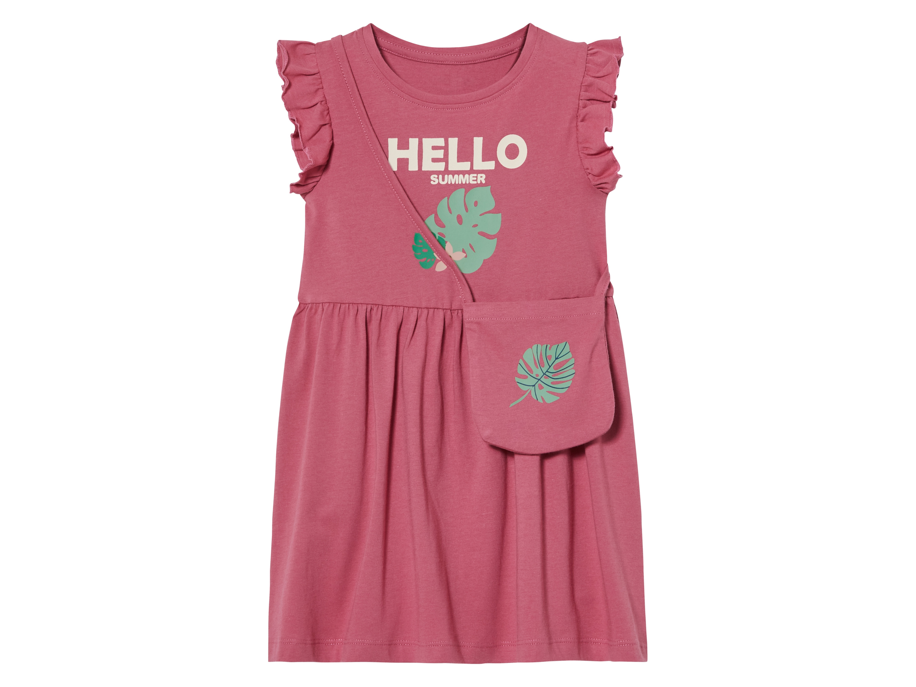 lupilu Sukienka dziewczęca z torebką Różowy, 98/104