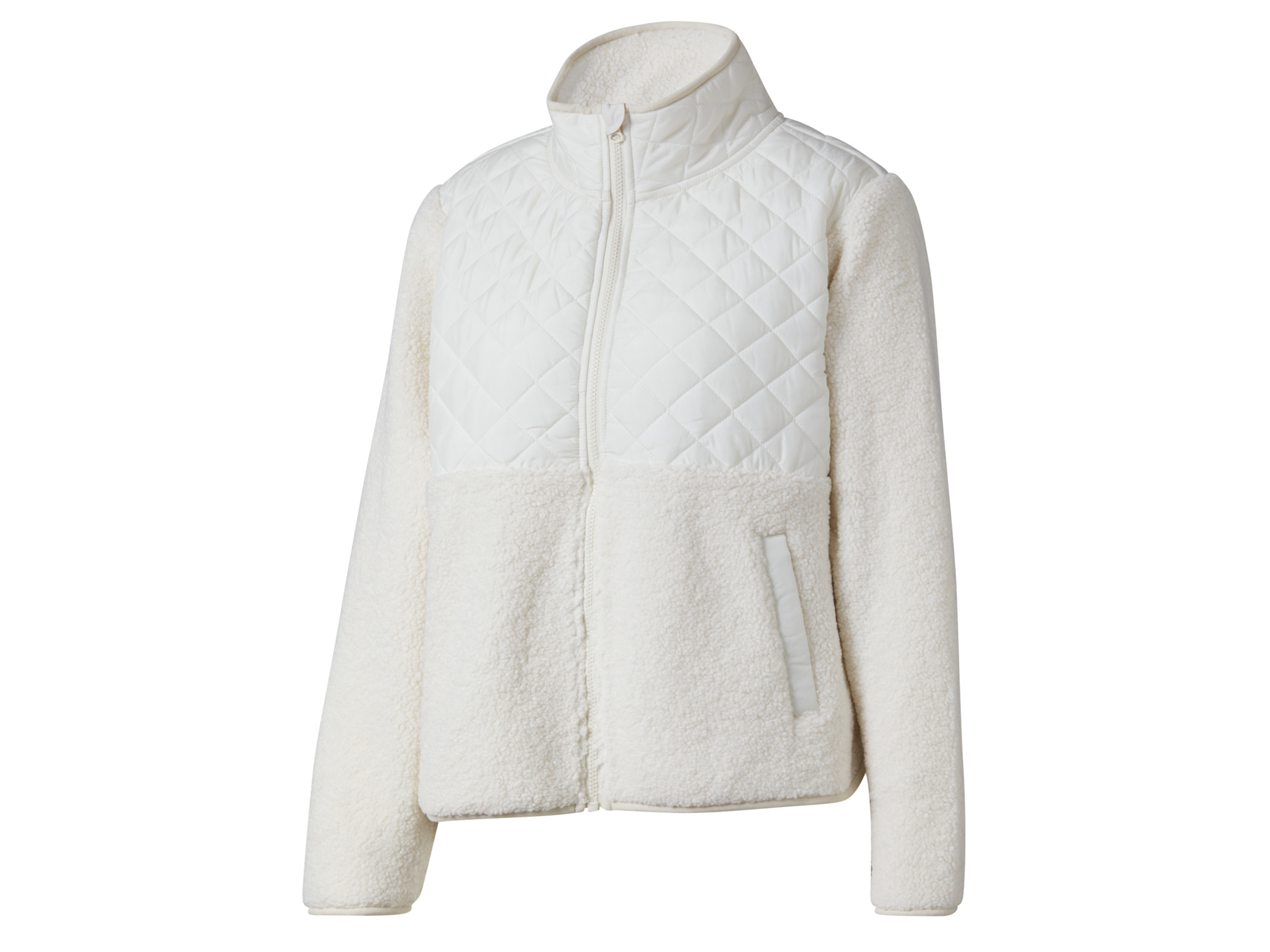 Crivit Kurtka damska z polaru sherpa XS 32/34, Biały