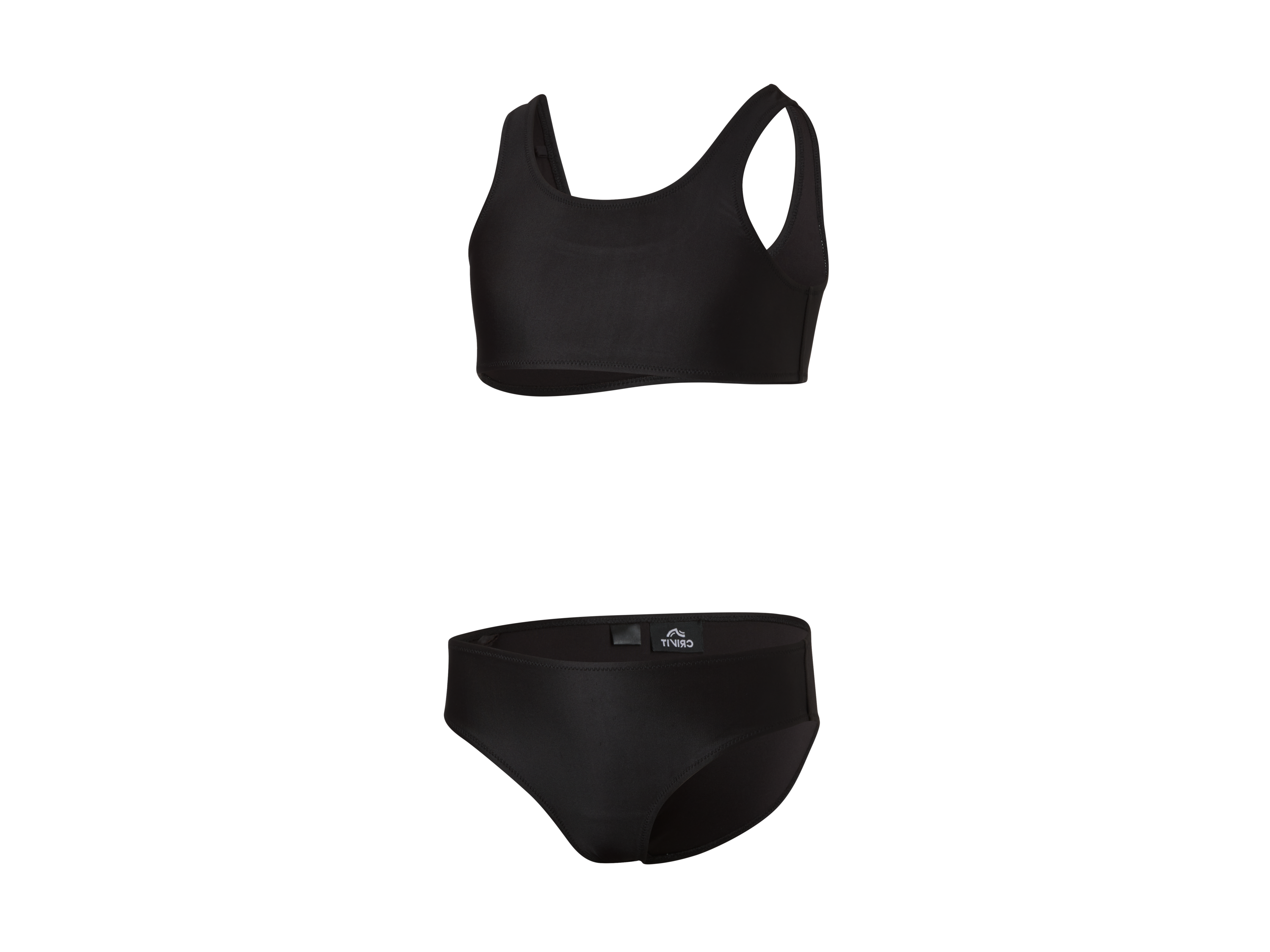 Crivit Kostium kąpielowy dziecięcy Czarny, 134/140