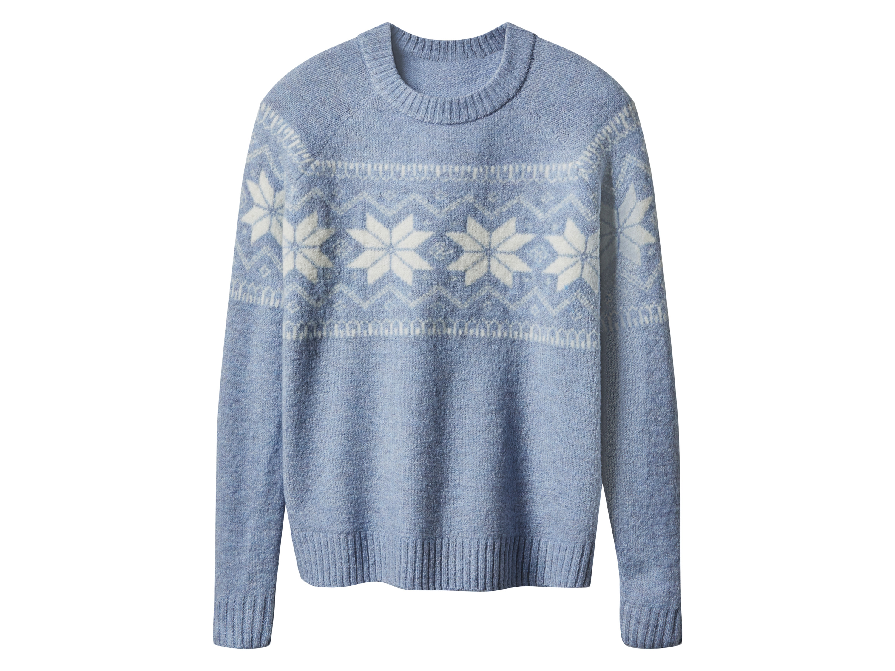 esmara Sweter damski z domieszką wełny Niebieski, XS 32/34