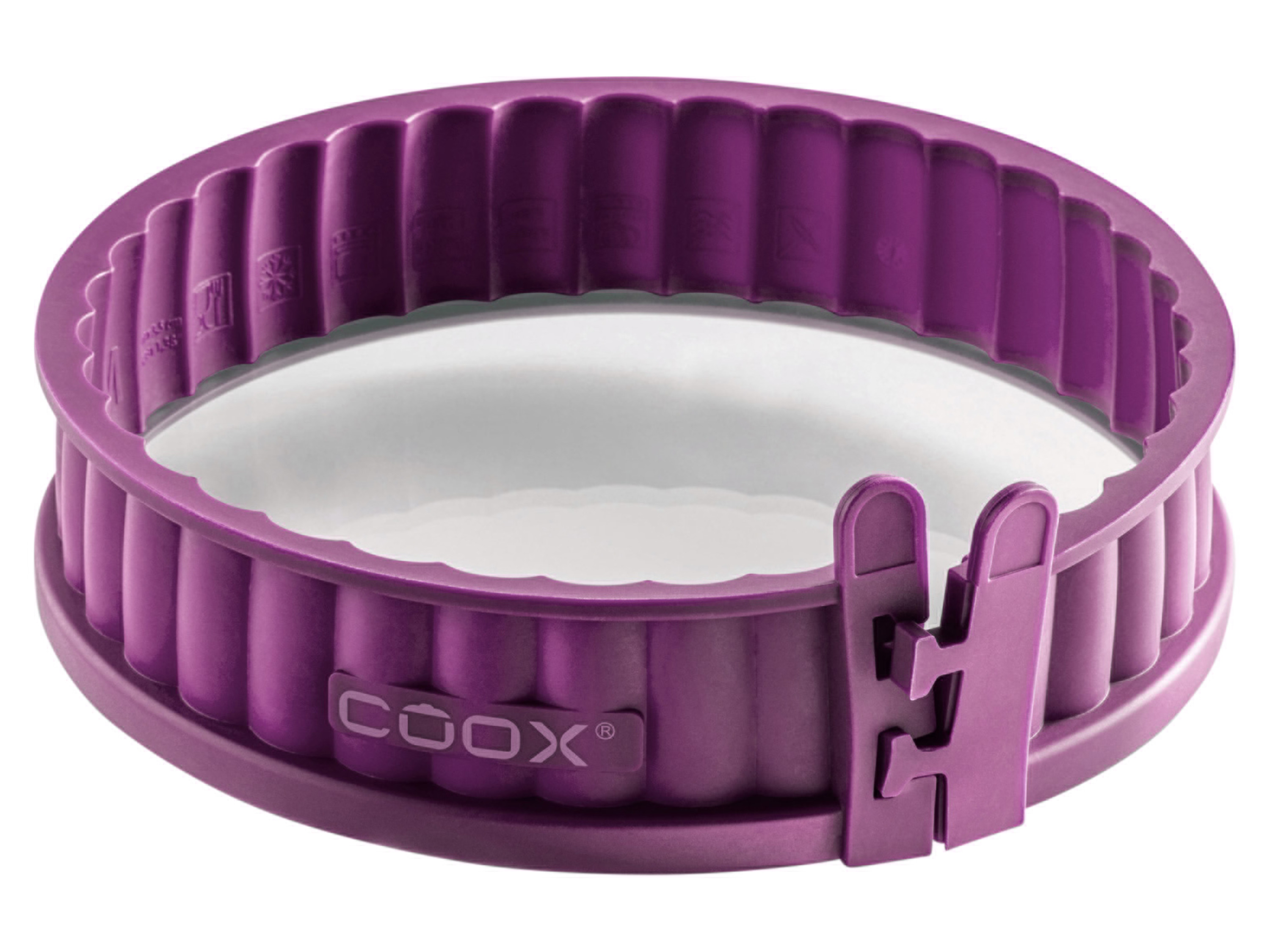 Coox Forma do quiche ze szklanym dnem, Ø 18 cm Fioletowy