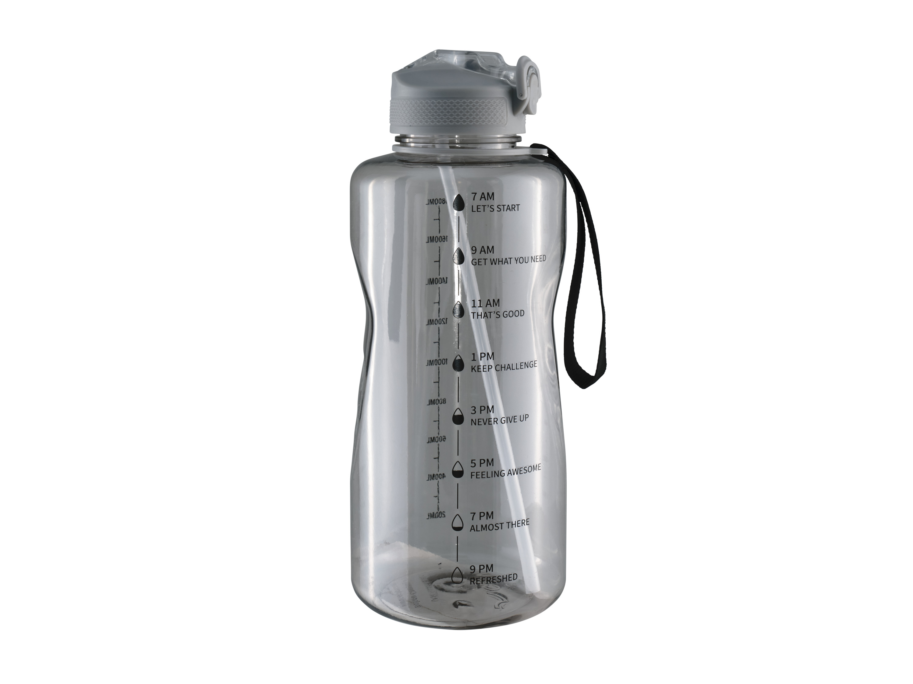 Crivit Bidon, 2 l Bez uchwytu szary