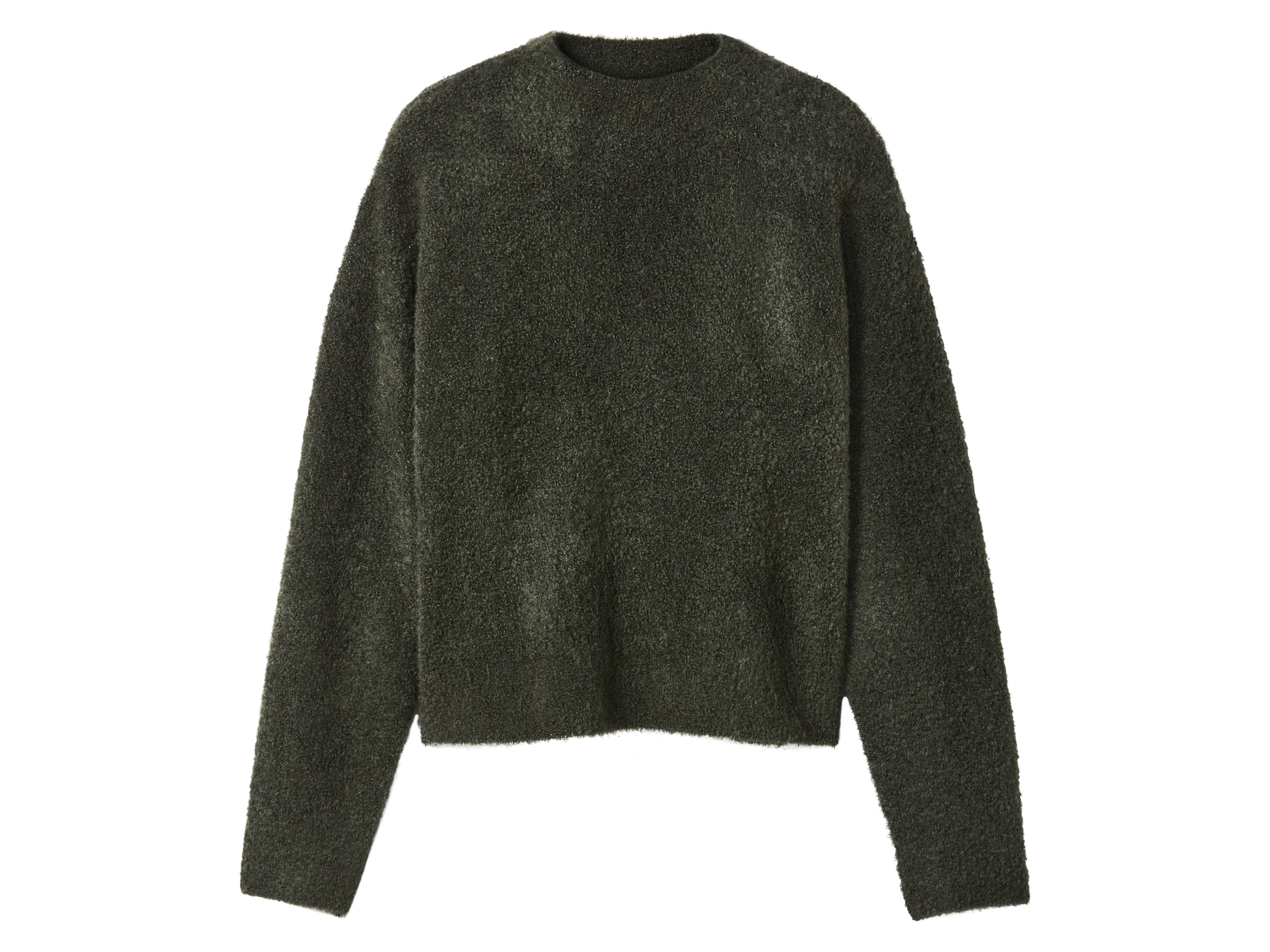 esmara Sweter damski dzianinowy Oliwkowy, XS 32/34