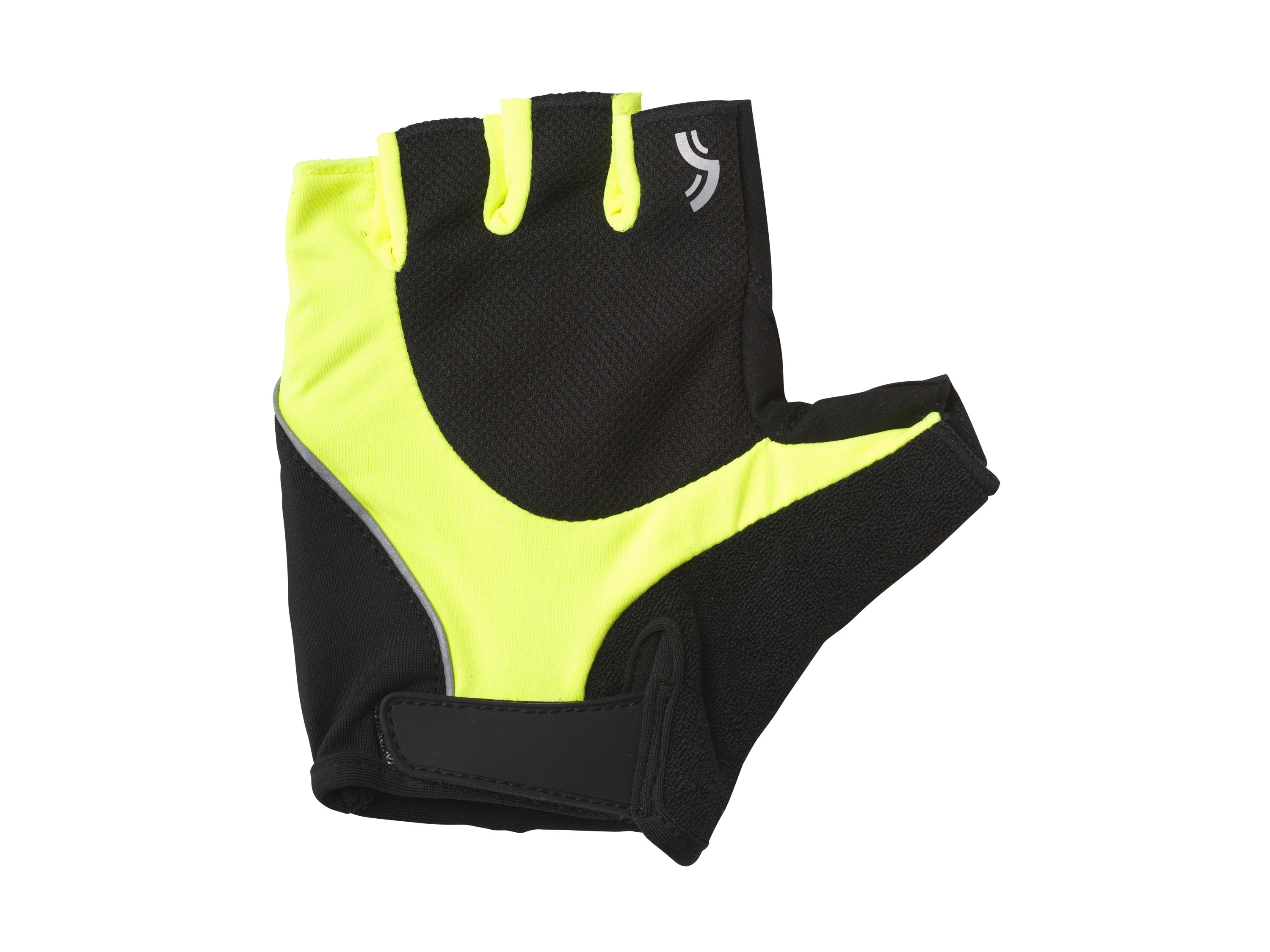 Crivit Rękawiczki rowerowe z elementami odblaskowymi Czarny/ żółty, 10