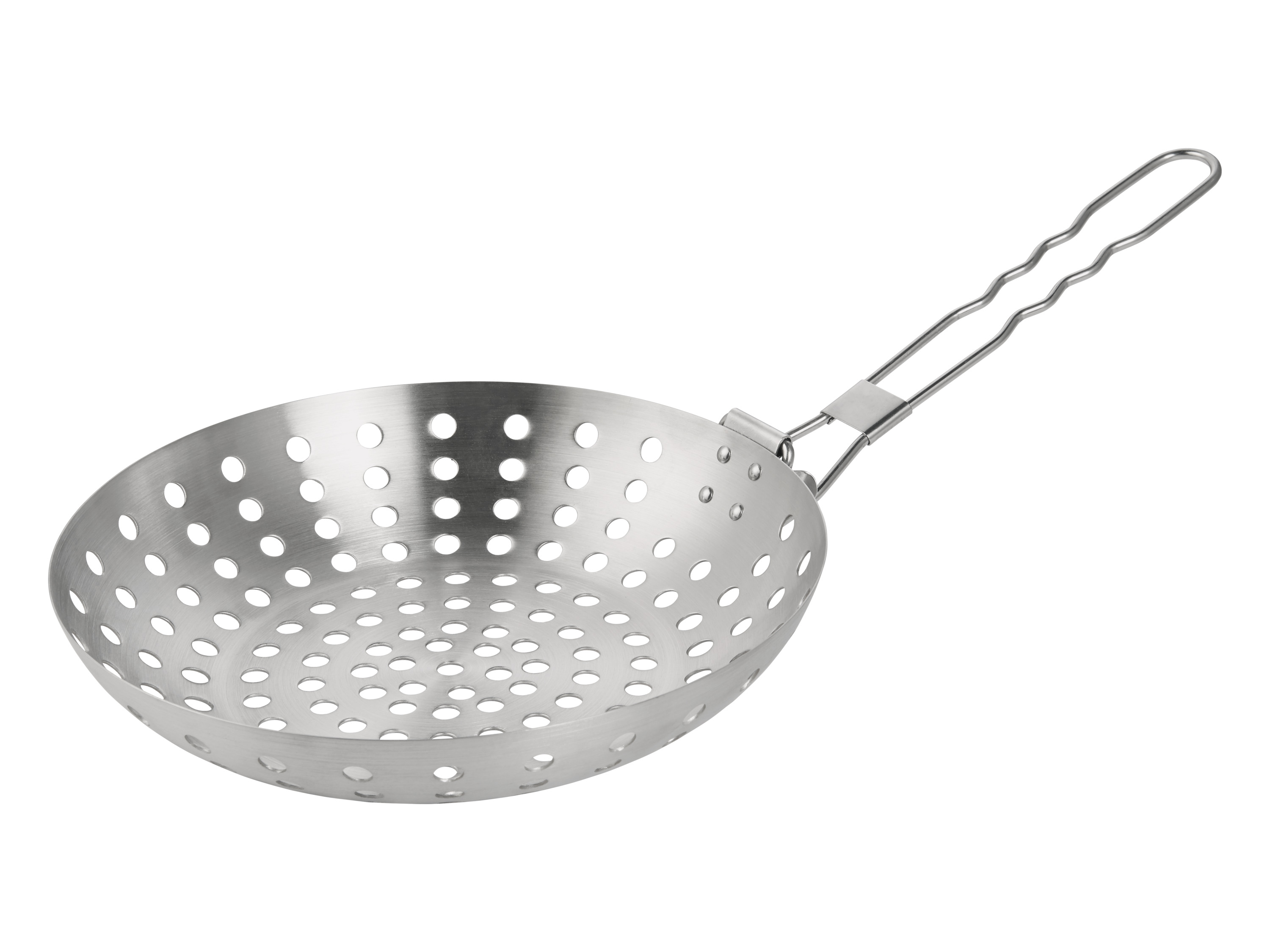 Grillmeister Akcesoria do grillowania ze stali szlachetnej Patelnia do grillowania