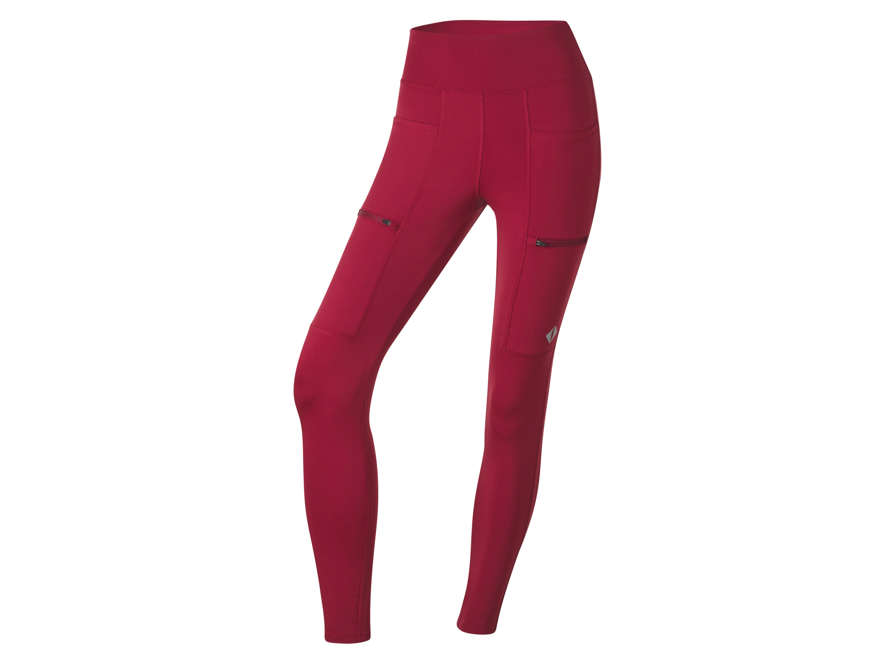 Crivit Legginsy funkcyjne damskie z wysokim stanem Czerwony, XS 32/34