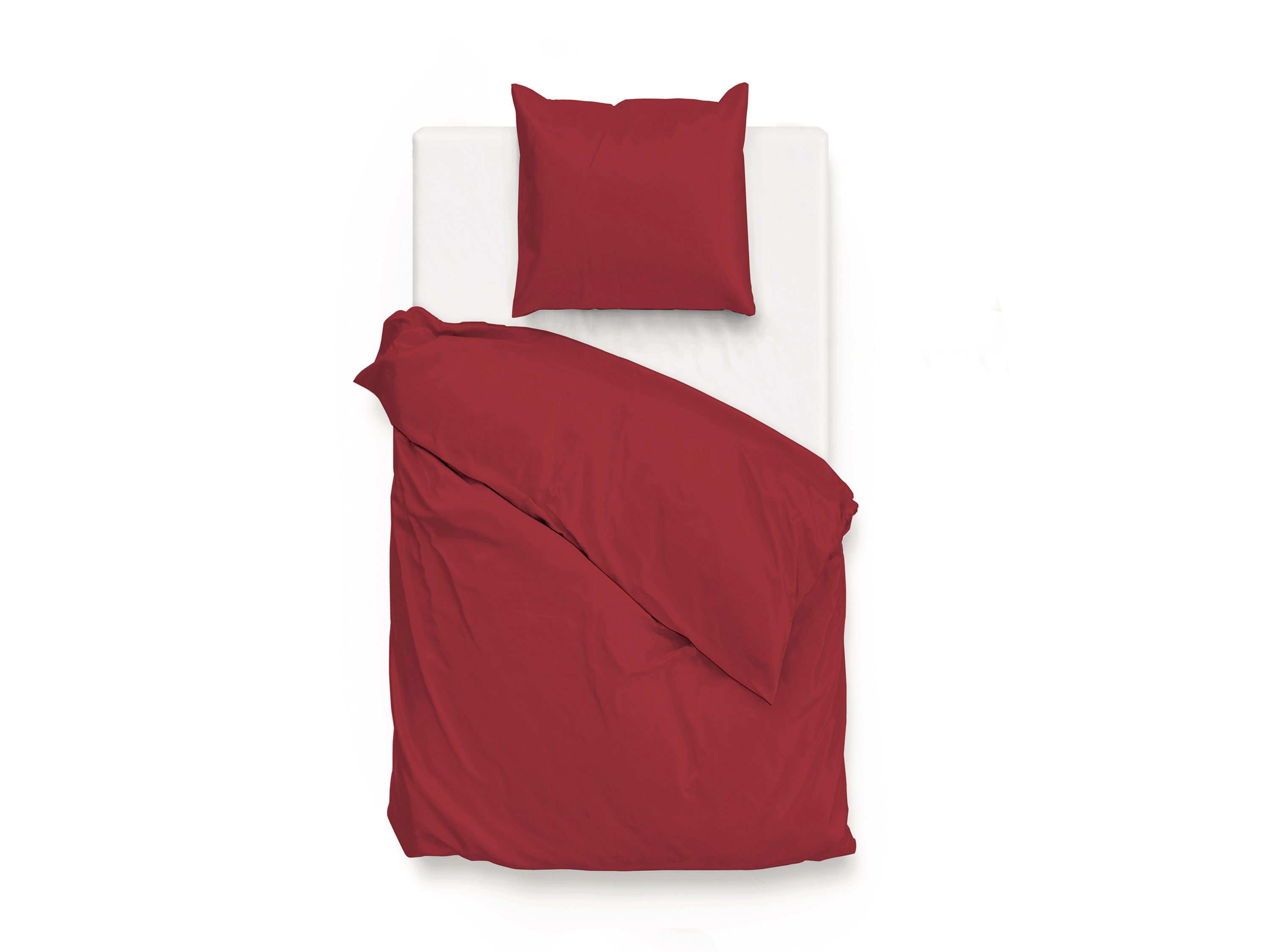 Face-2-Face Pościel Satinado z satyny bawełnianej Spicy Red, 155 X 220 CM