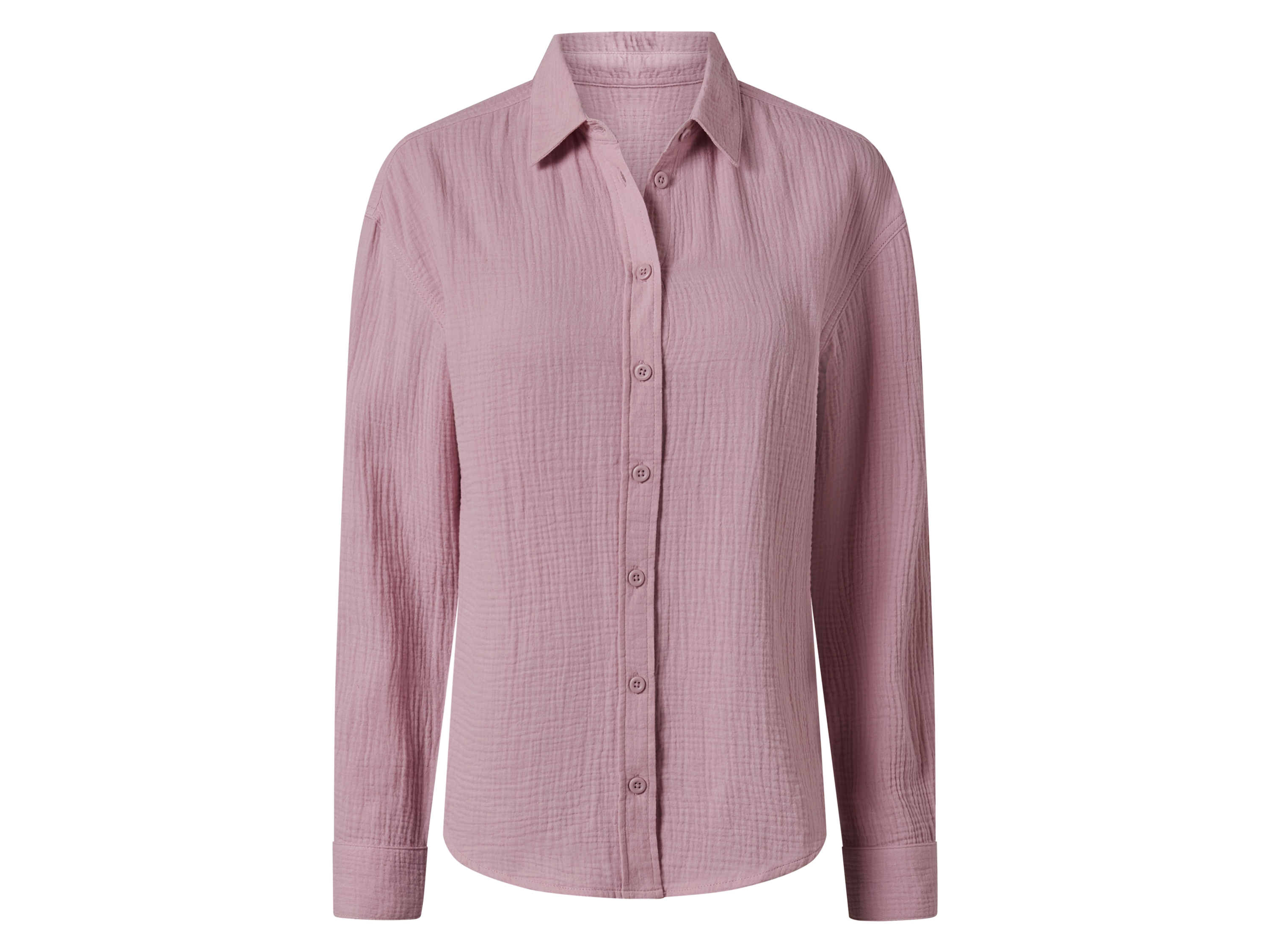 esmara Koszula damska z bawełny muślinowej Różowy, XS 32/34