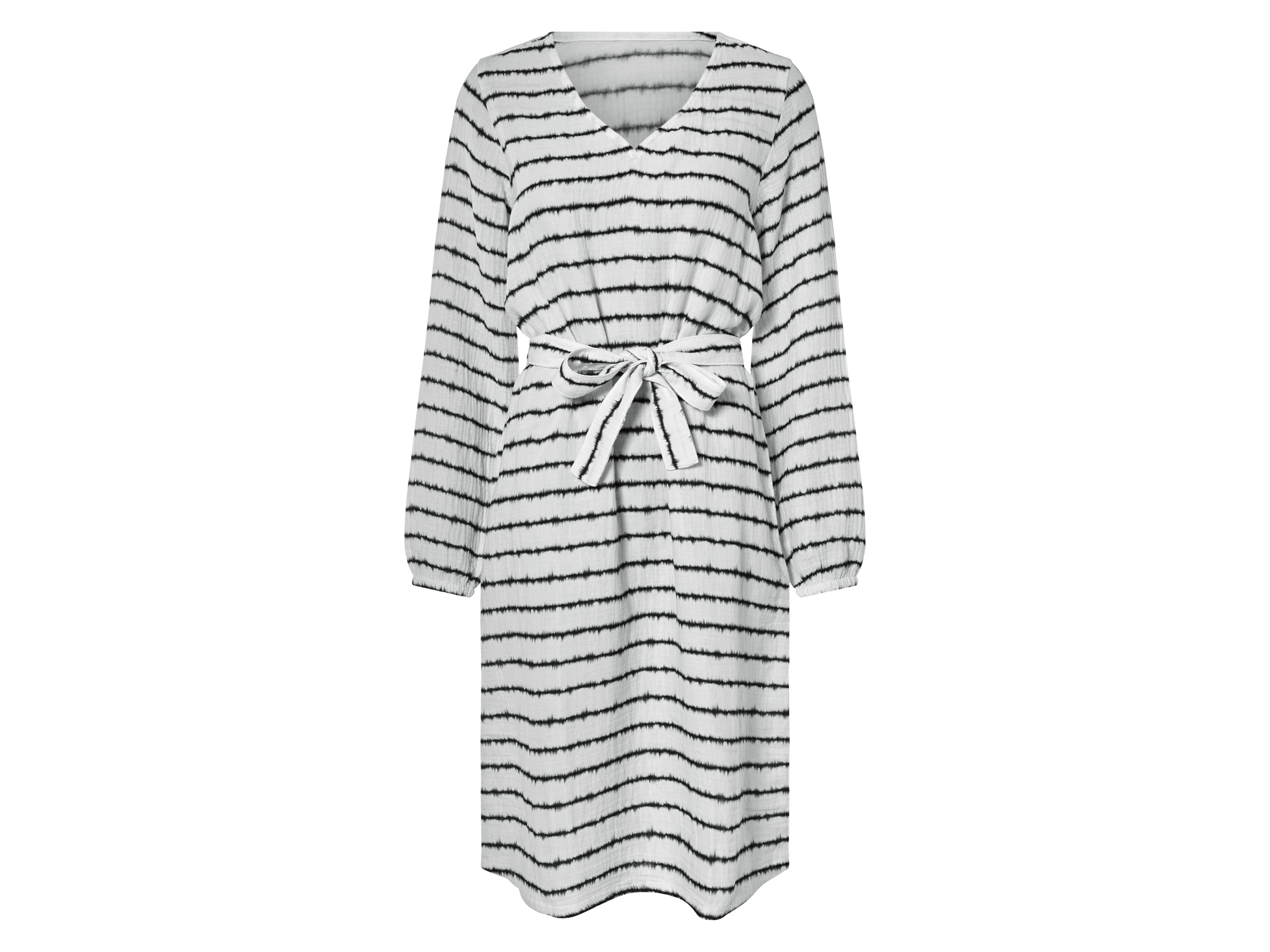 esmara Sukienka midi damska z bawełny Biały, XS 32/34