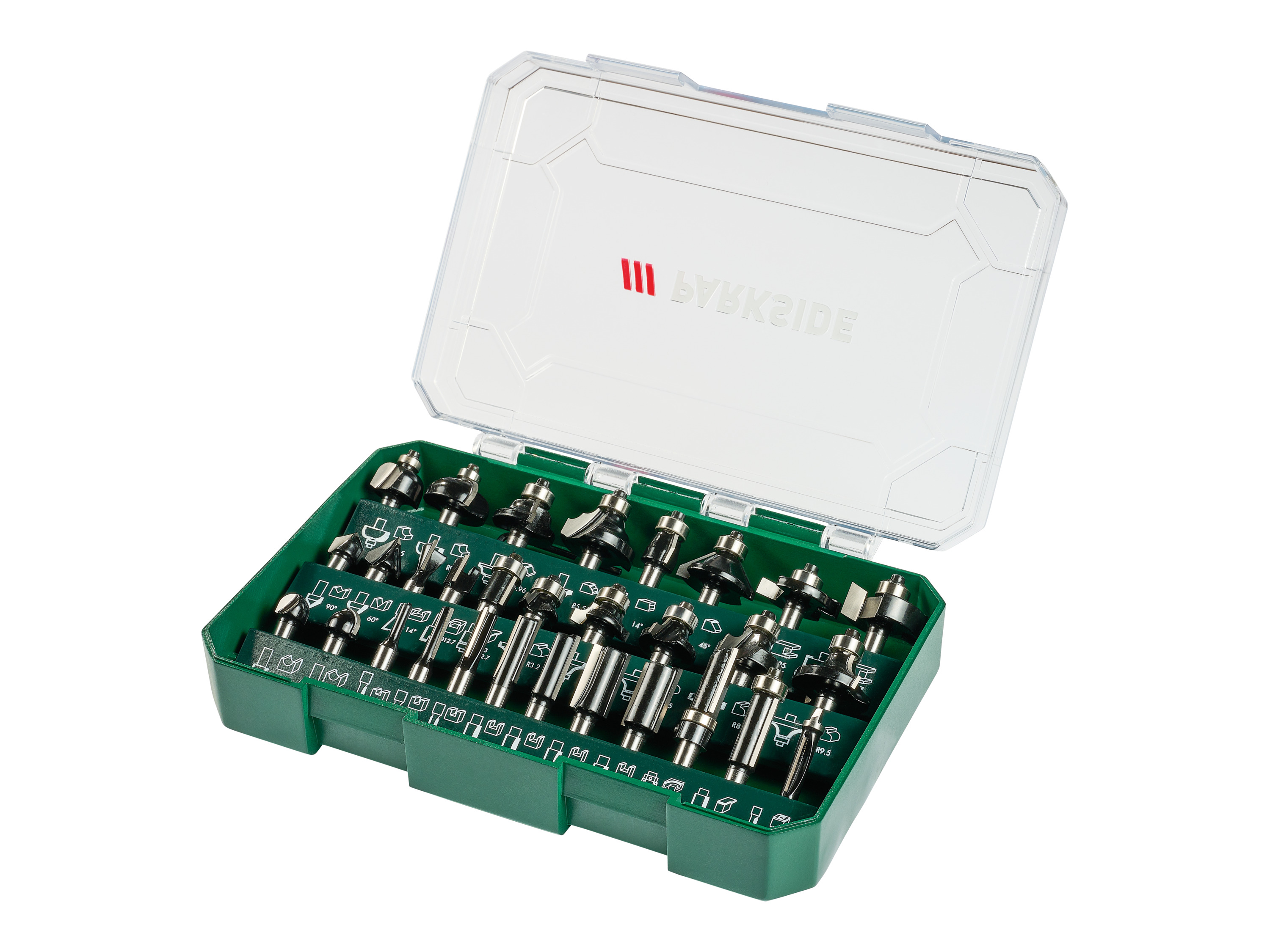 Parkside Zestaw frezów, 30 elementów