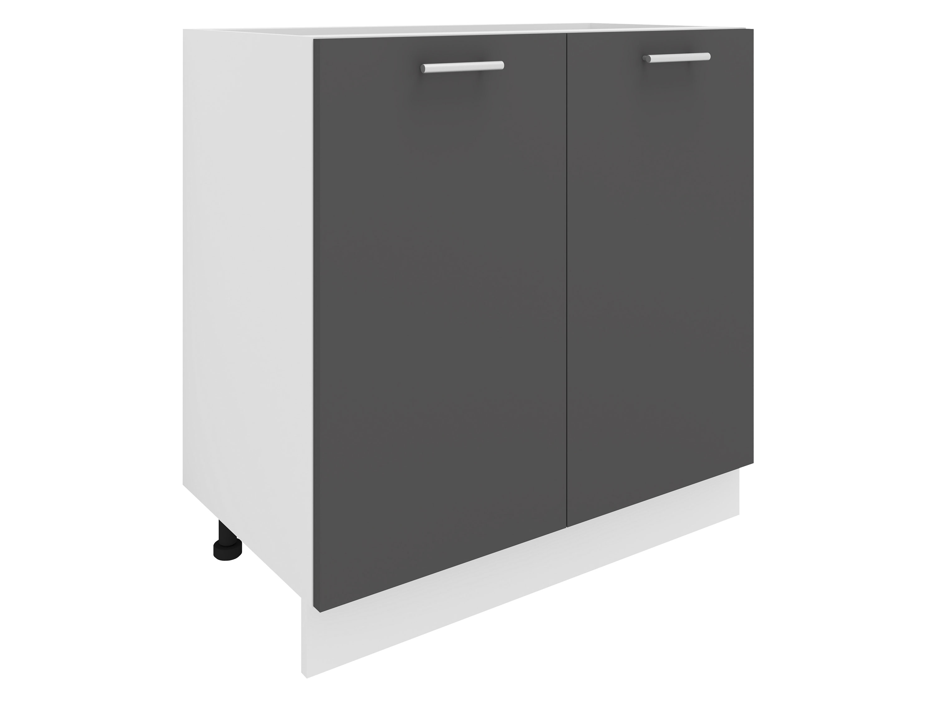 VCM Szafka dolna Esilo Szafka kuchenna, Biały/ antracyt, 2 fronty/ 80 cm