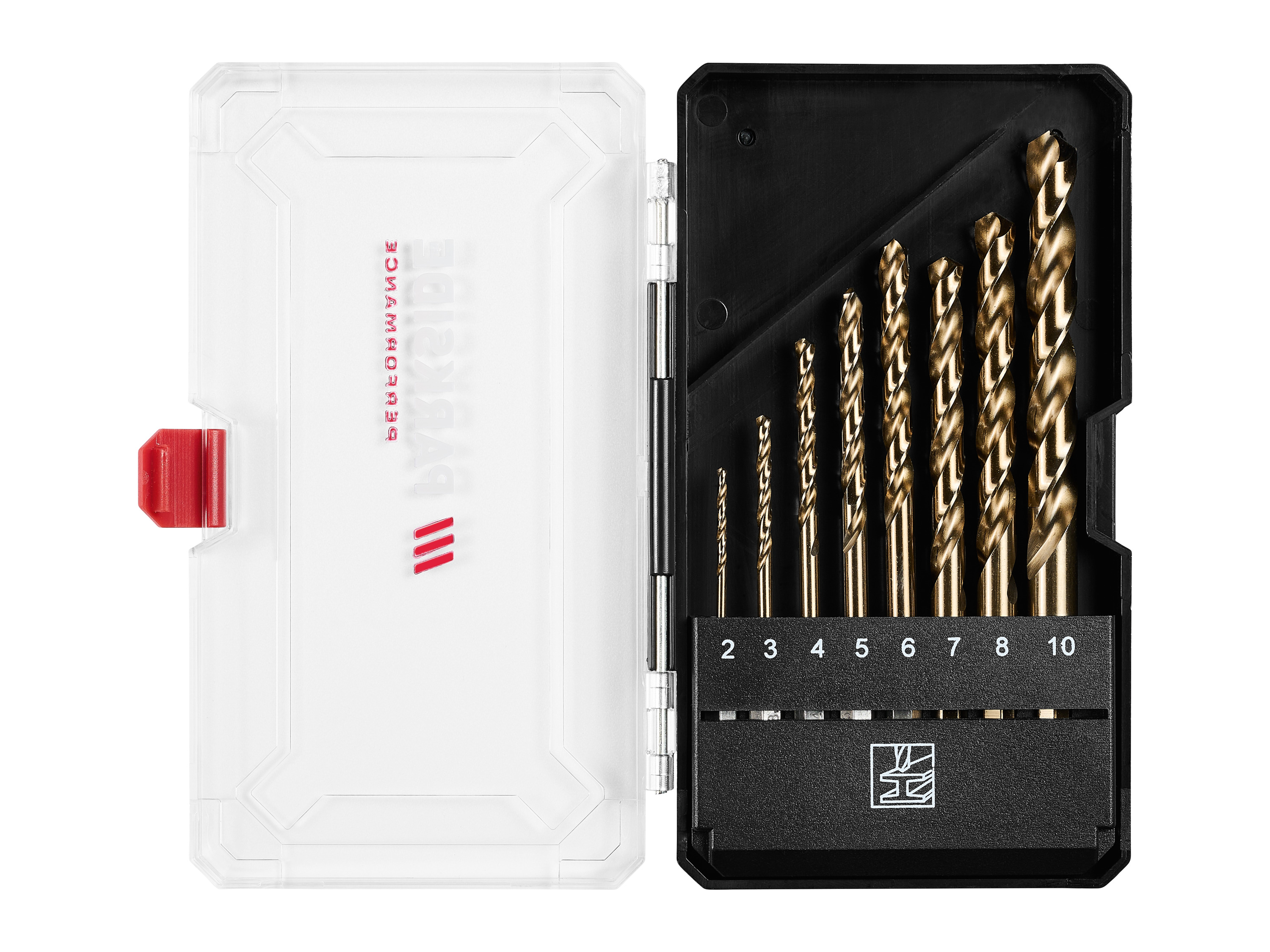 Parkside Performance Zestaw wierteł z trzpieniem sześciokątnym Zestaw wierteł krętych Hss, 8 sztuk.