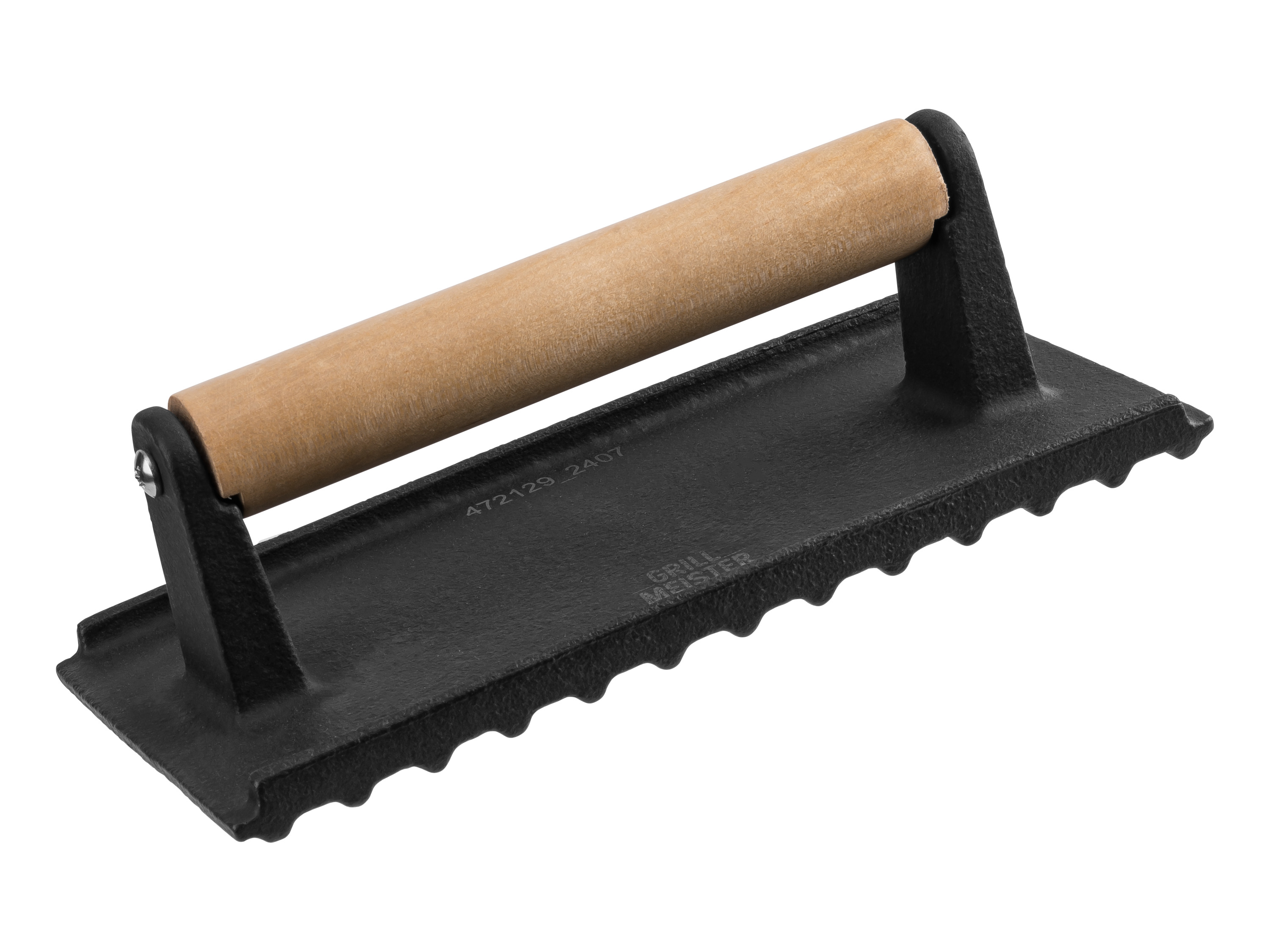 Grillmeister Patelnia żeliwna z łupkiem / Prasa do burgerów / Prasa do mięsa Prasa do mięsa