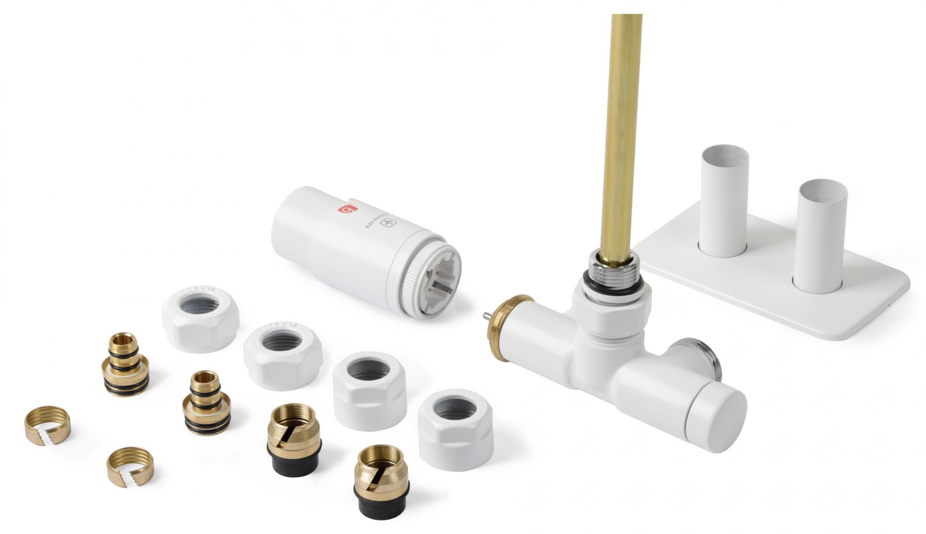 Darmowa Dostawa - Zestaw termostatyczny biały Terma Unico All in One TGETUNICPKS96