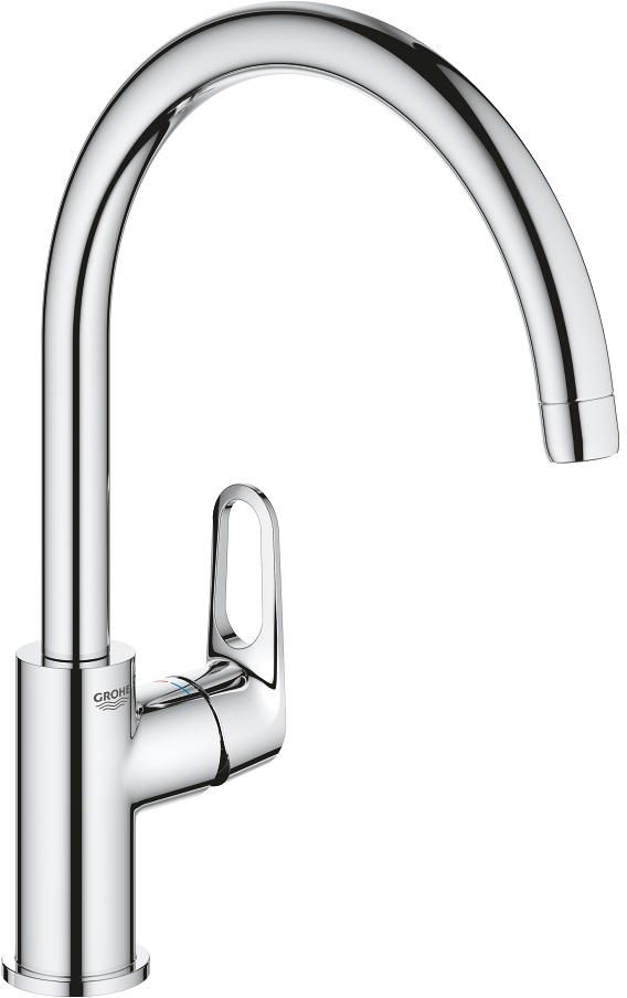 Darmowa Dostawa - Bateria kuchenna stojąca starlight chrome Grohe BauFlow 31538001