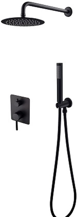 Darmowa Dostawa - Zestaw prysznicowy podtynkowy czarny Besco Decco BPDIIICZ