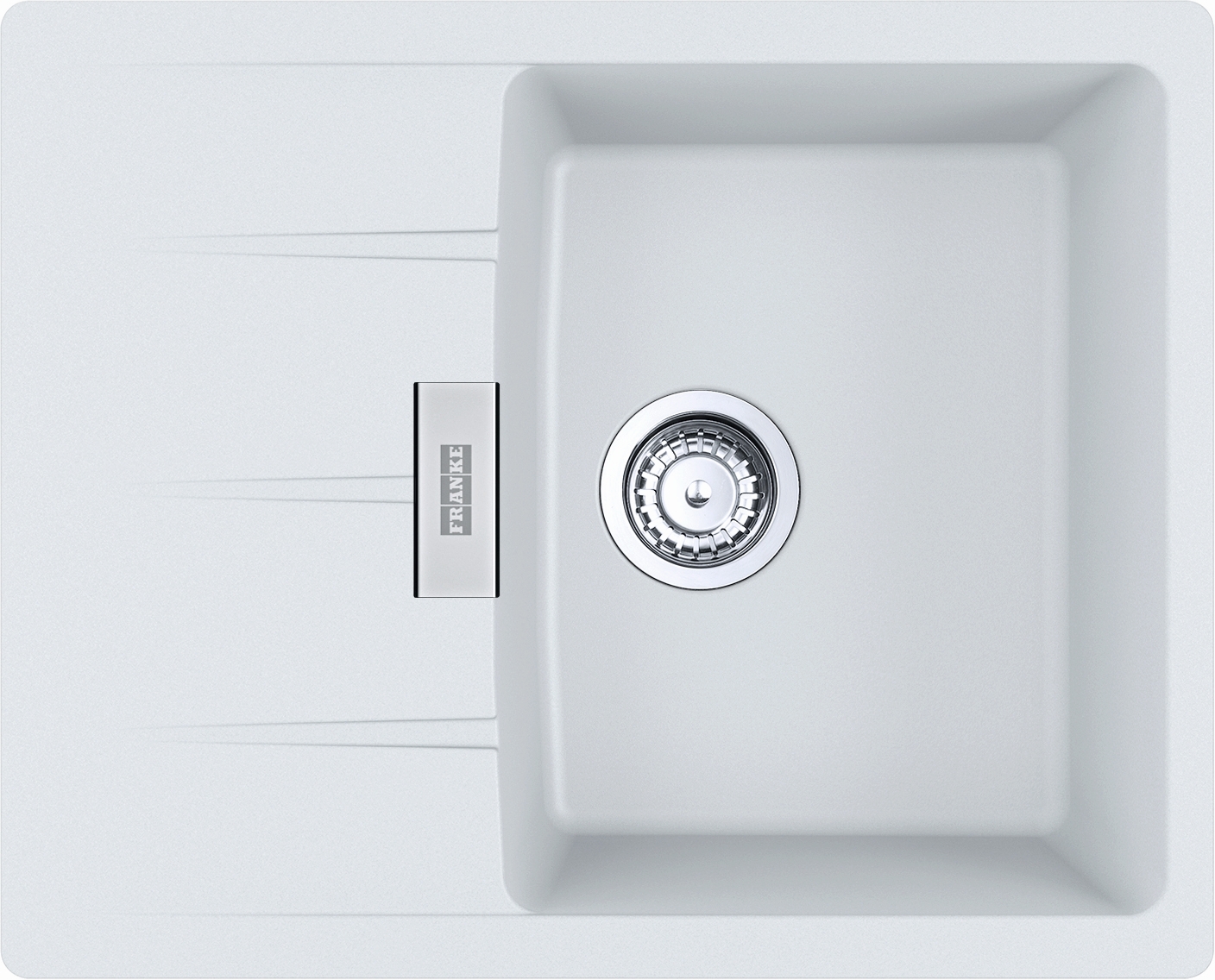 Darmowa Dostawa - Zlewozmywak granitowy 62x50 cm biały Franke Centro 1140687312