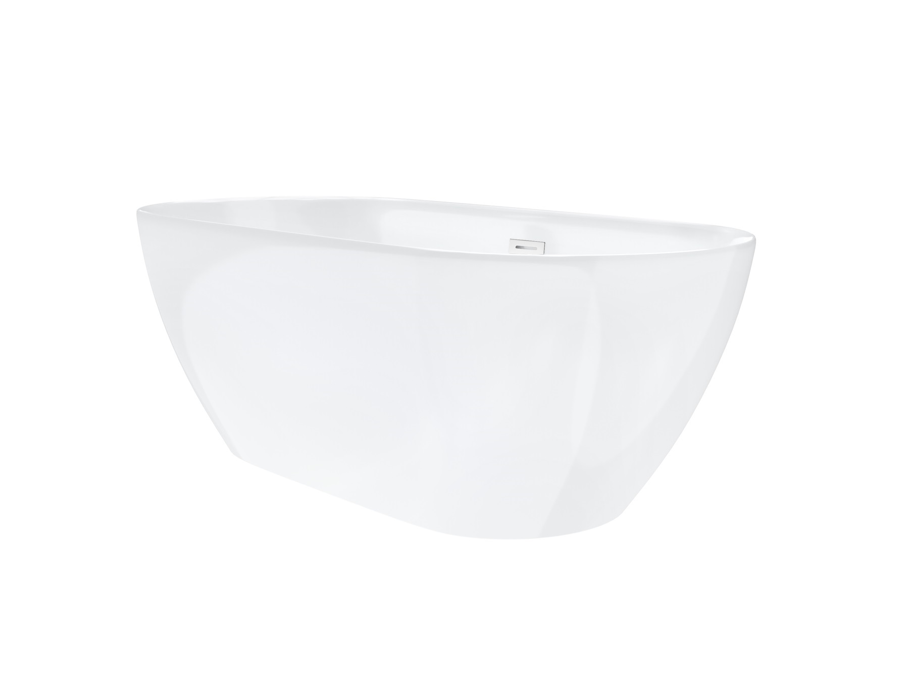 Darmowa Dostawa - Wanna wolnostojąca 160x75 cm owalna biała Corsan Olvena E041LWH