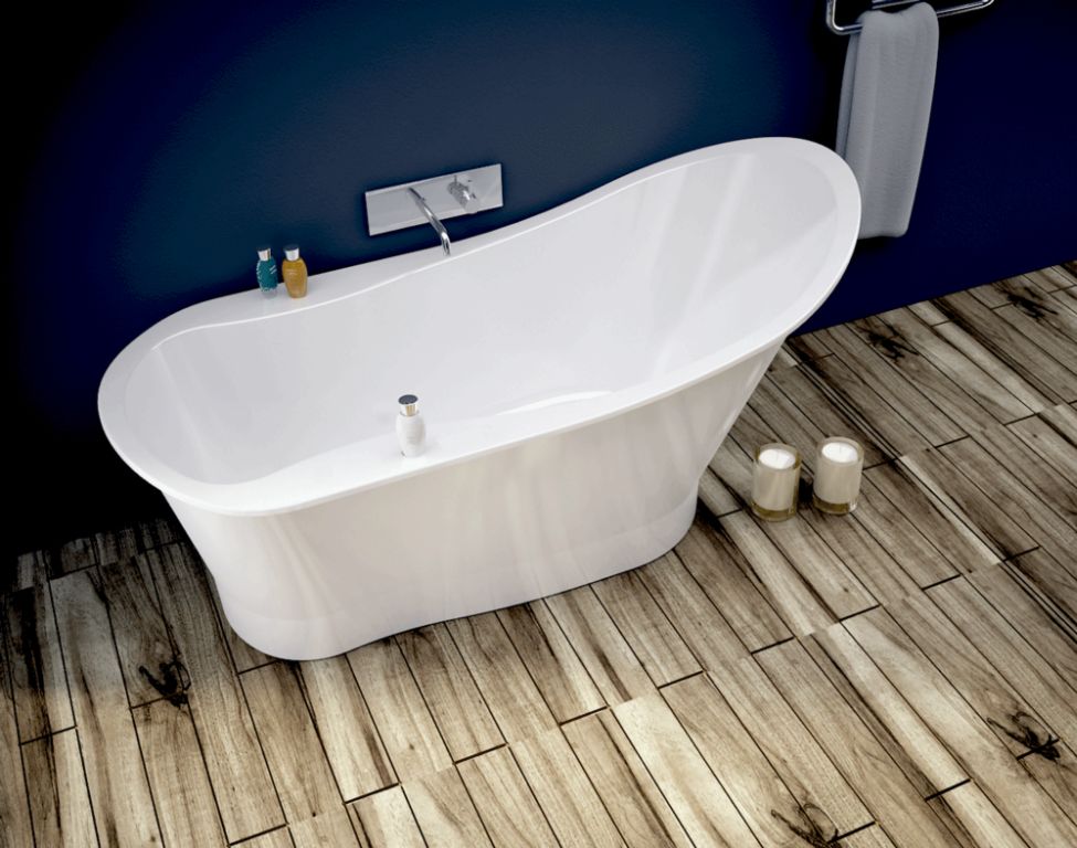 Darmowa Dostawa - Wanna wolnostojąca 164.5x75.5 cm owalna biały Sanitti Uno 11010000