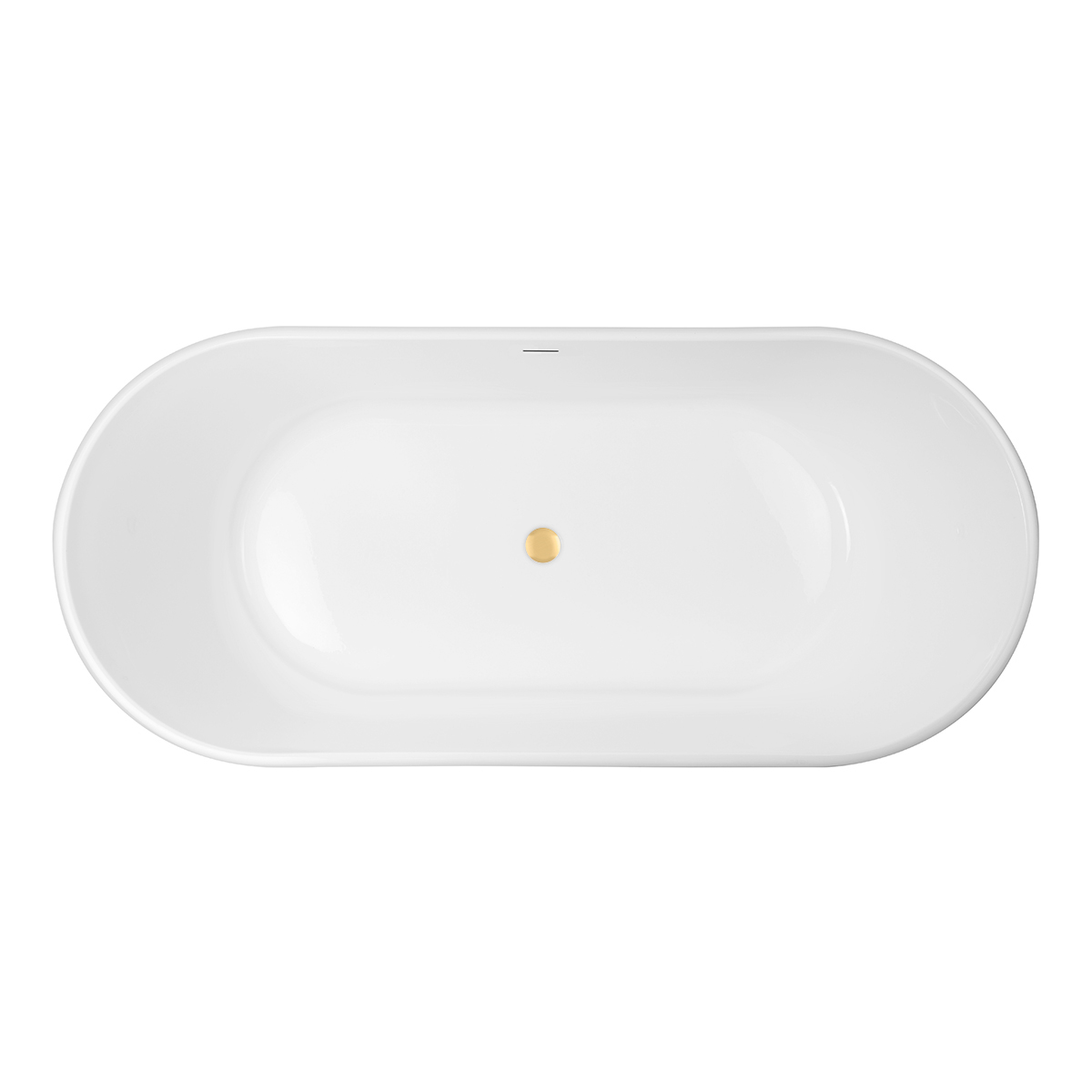 Darmowa Dostawa - Wanna wolnostojąca 177x80 cm owalna biała Oltens Inga abset6897
