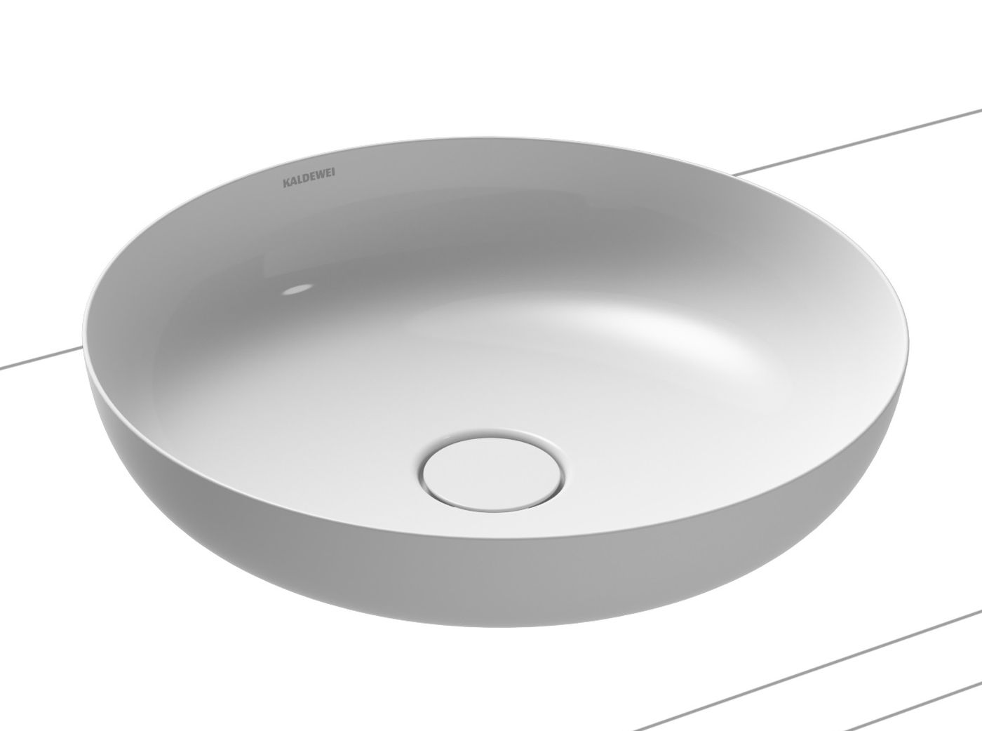 Darmowa Dostawa - Umywalka 38x38 cm okrągła nablatowa biała Kaldewei Miena 909406003001