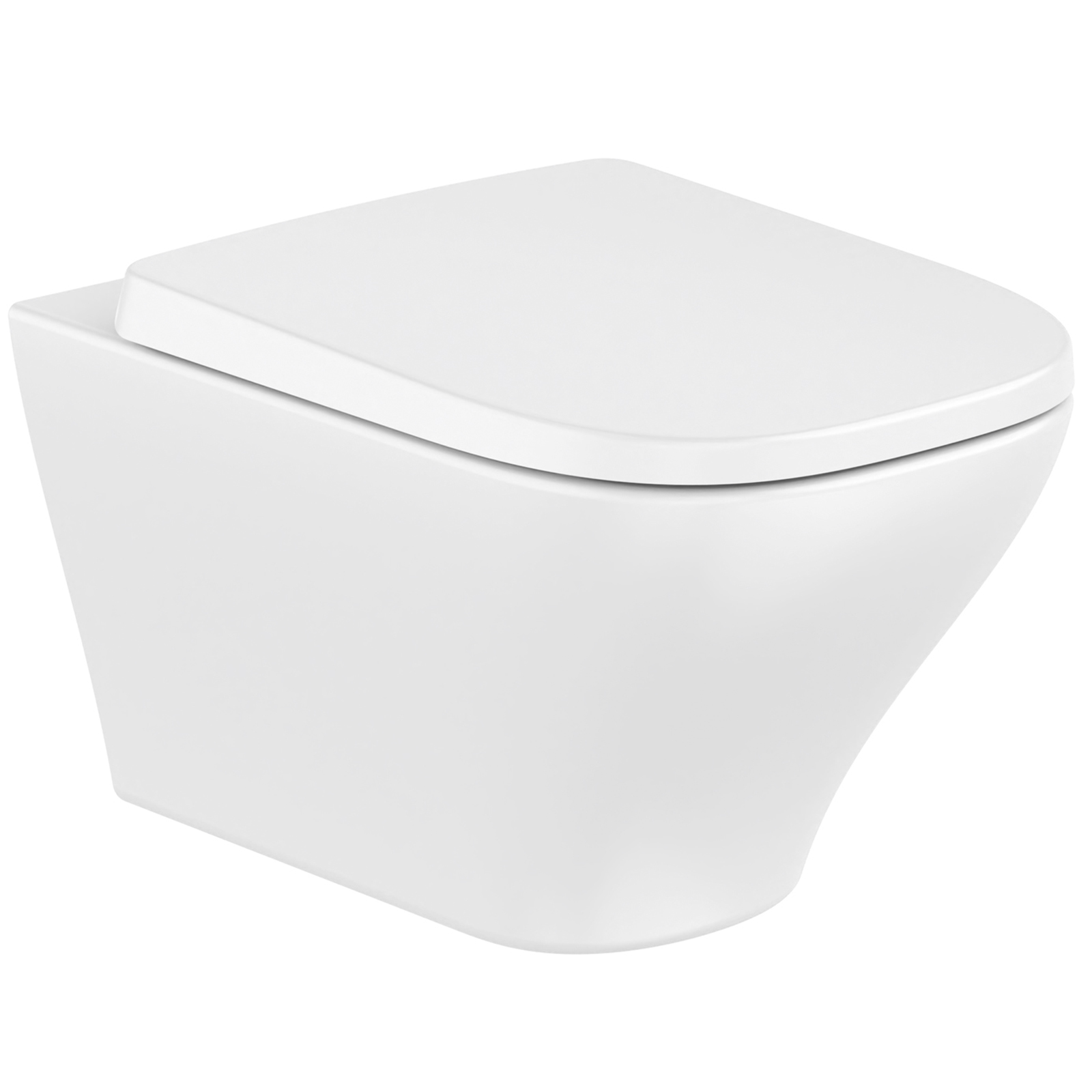 Darmowa Dostawa - Miska WC wisząca bez kołnierza ze spłukiwaniem wirowym biały połysk Roca Optica A346V13000