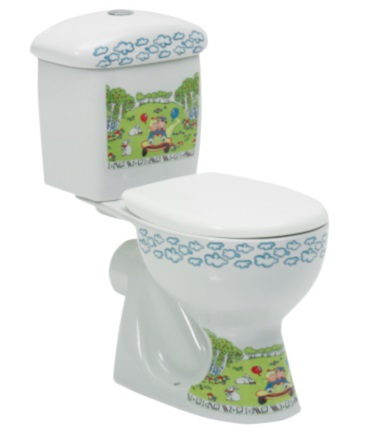 Darmowa Dostawa - Miska kompakt WC dla dzieci CeraStyle Happy 08100PW