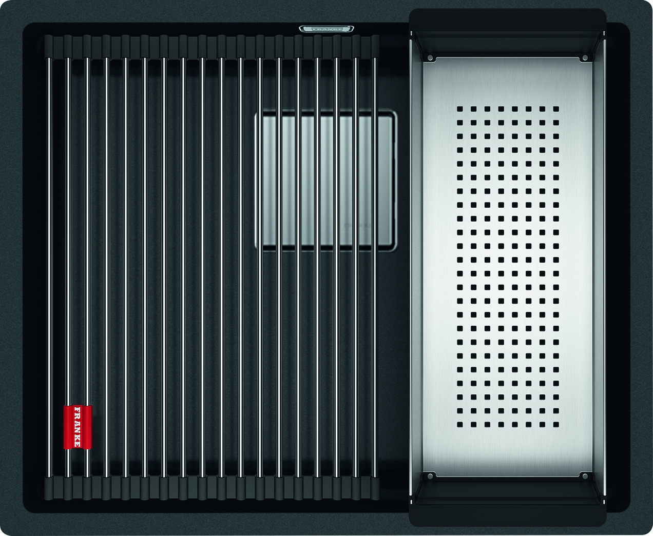 Darmowa Dostawa - Zlewozmywak granitowy 52x42 cm szary/grafitowy/onyx Franke Kanon 1250528612