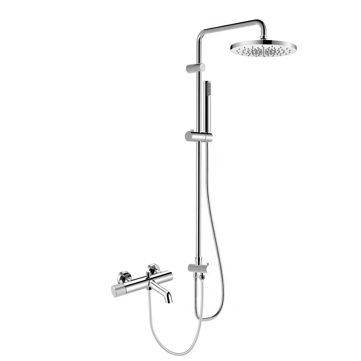 Darmowa Dostawa - Zestaw prysznicowy ścienny z deszczownicą chrom Oltens Hamnes 36047100