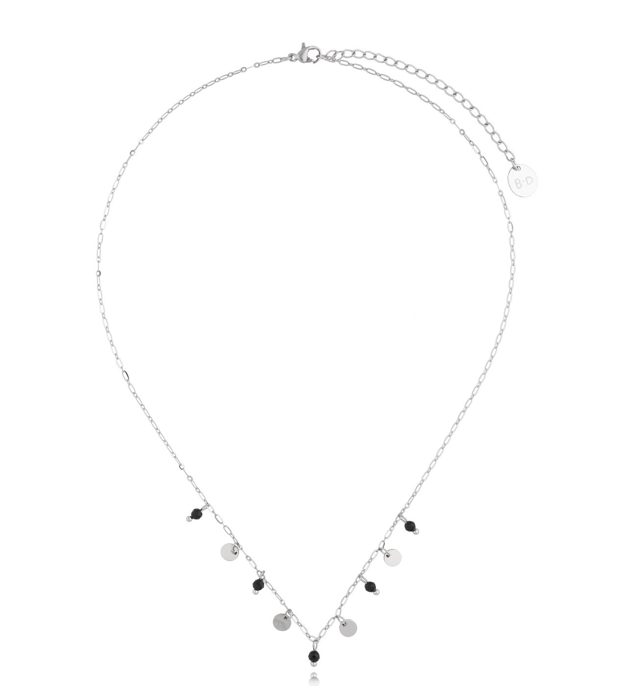 Naszyjnik srebrny z blaszkami Dutti NSY0064 - By Dziubeka