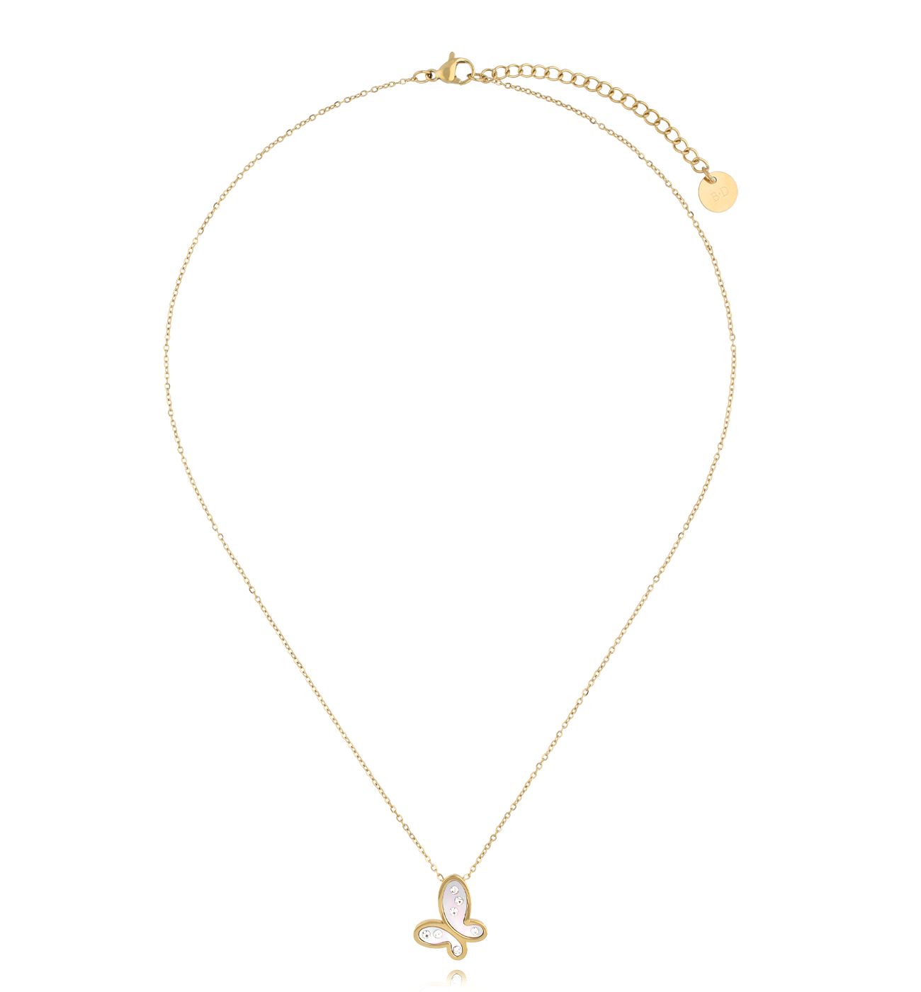 Naszyjnik z motylkiem złoty Luce di Napoli - By Dziubeka