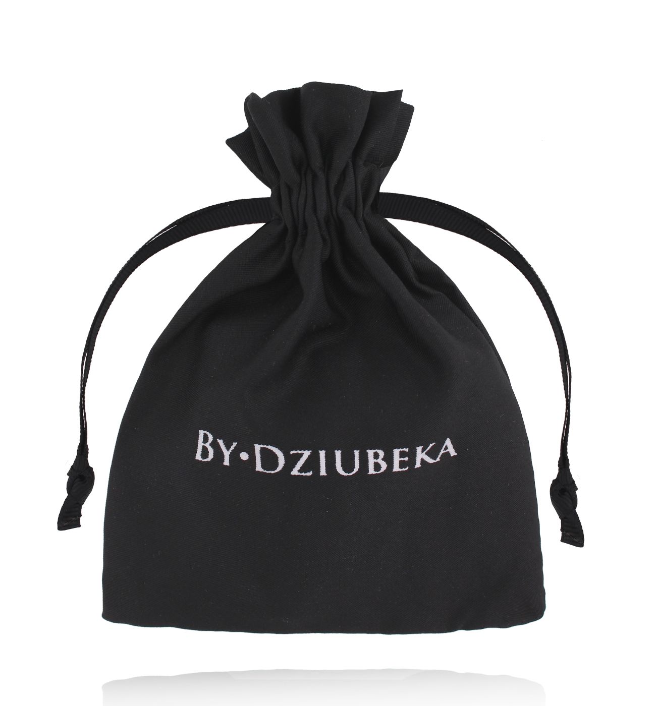 Woreczek bawełniany czarny sredni - By Dziubeka