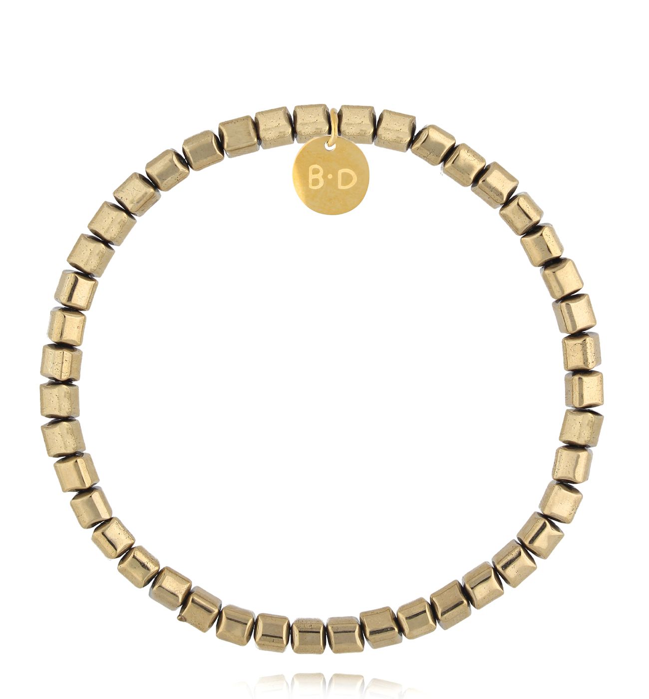 Bransoletka ze złotymi hematytami Aduke - By Dziubeka