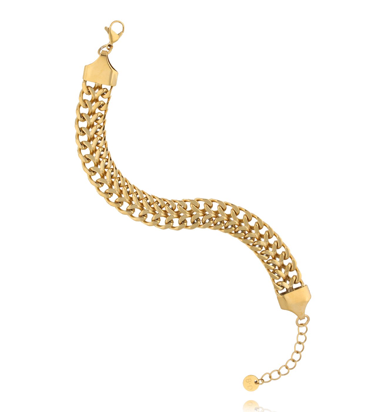 Bransoletka złoty łańcuch BSY0322 - By Dziubeka