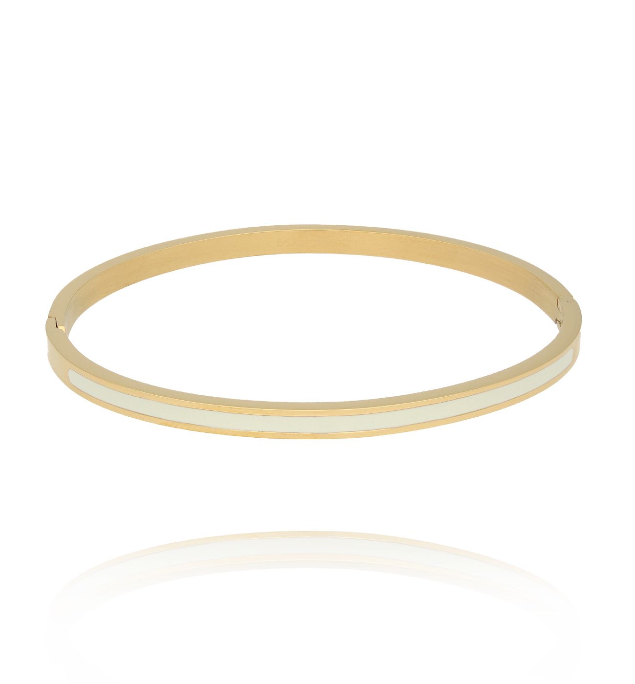 Bransoletka obręcz emaliowana pastelowa - By Dziubeka