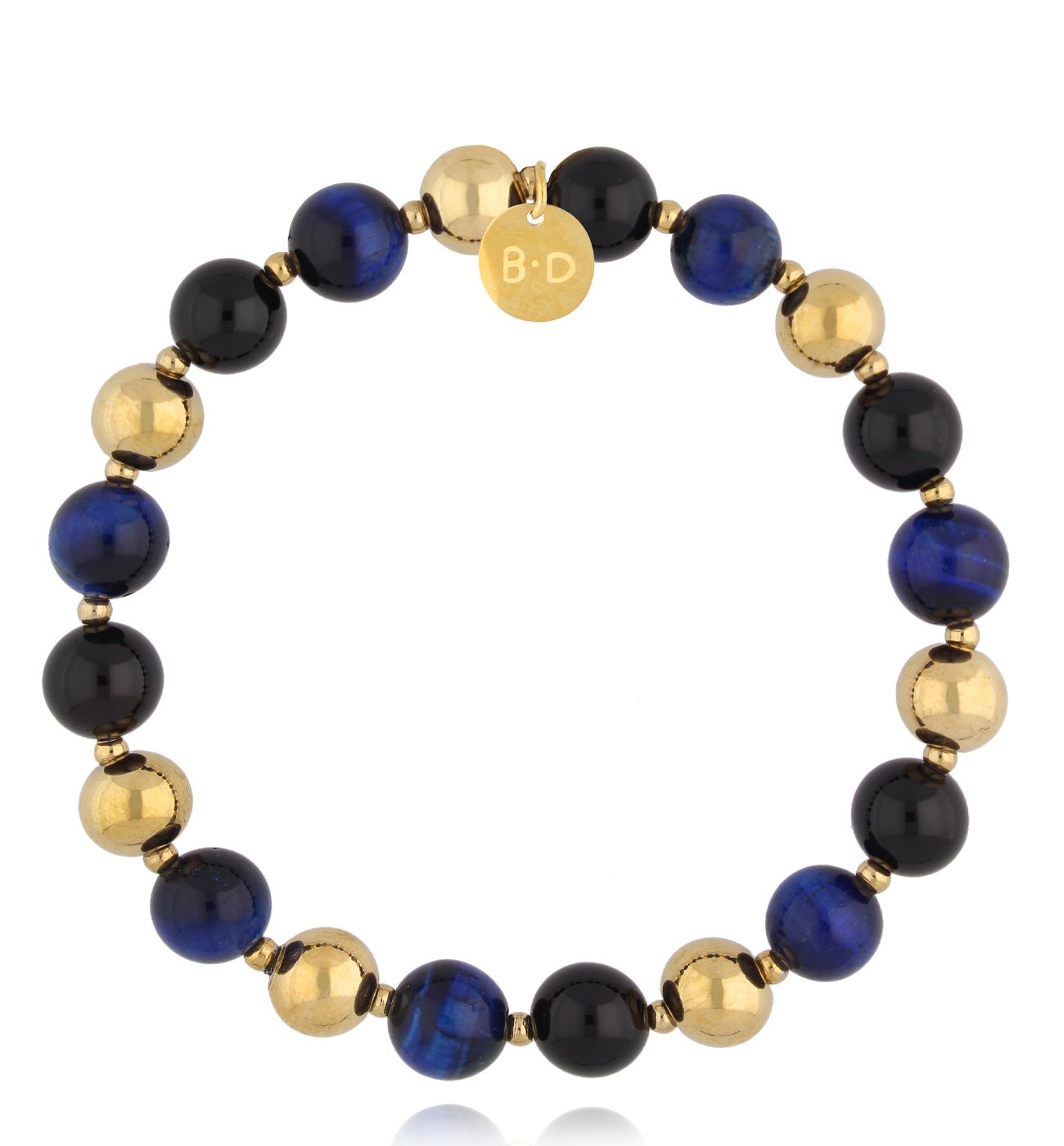 Bransoletka z agatami i tygrysim okiem - By Dziubeka