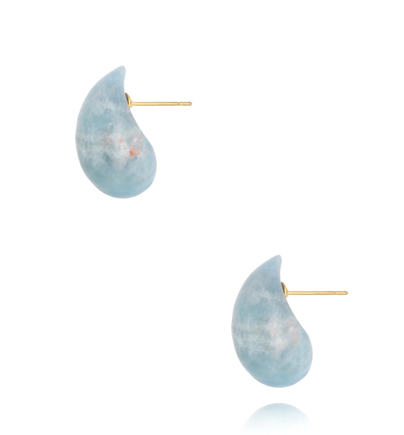 Kolczyki krople z akwamarynu Nature's Tears KLB0075 - By Dziubeka
