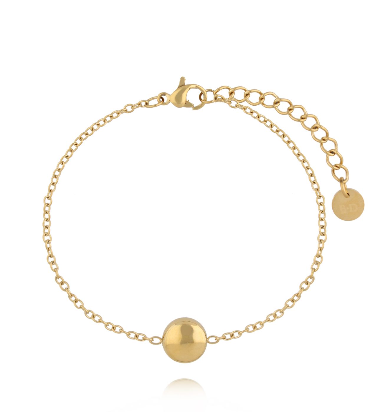 Bransoletka z kółkiem złota - By Dziubeka
