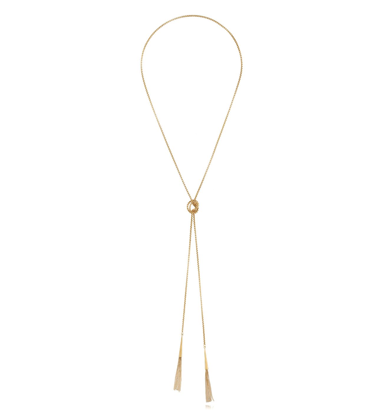 Naszyjnik złoty z chwostami Aurora - By Dziubeka