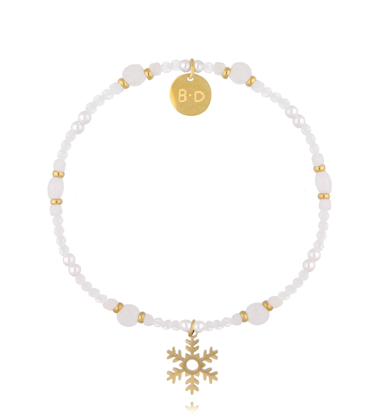 Bransoletka świąteczna z gwiazdką - By Dziubeka