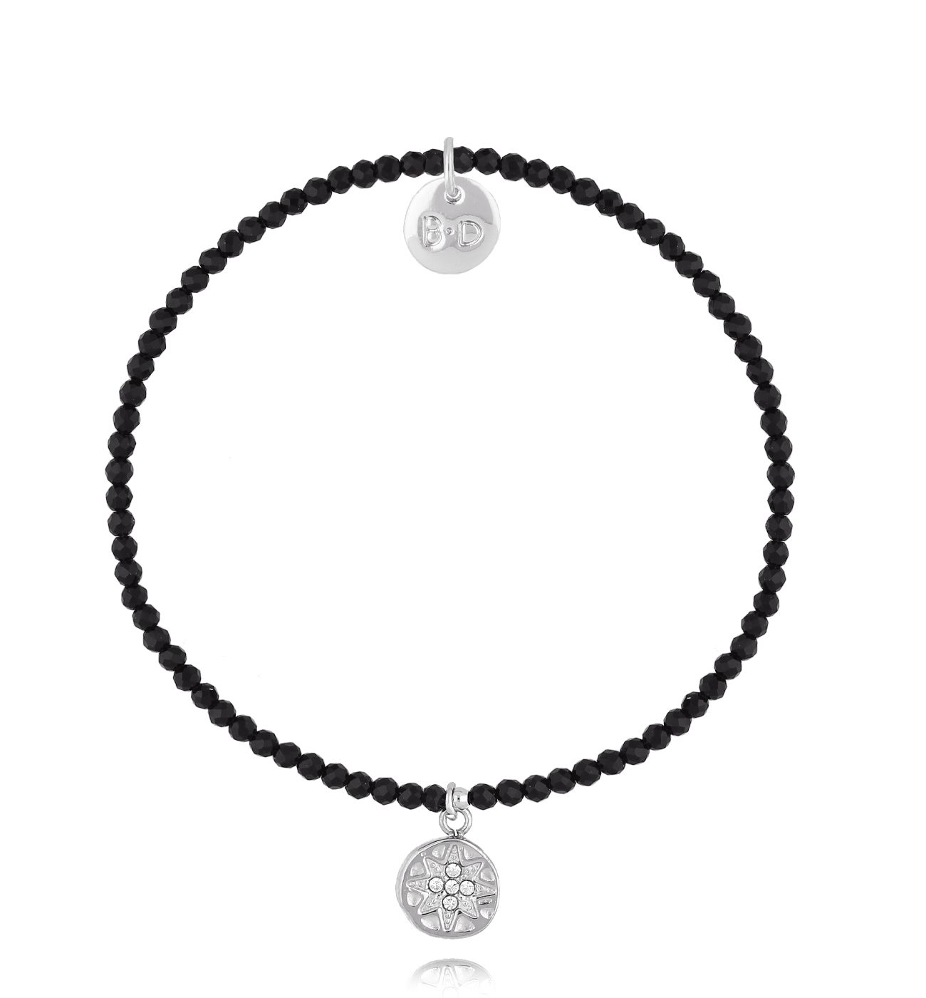 Bransoletka z turmalinami i zawieszką - By Dziubeka