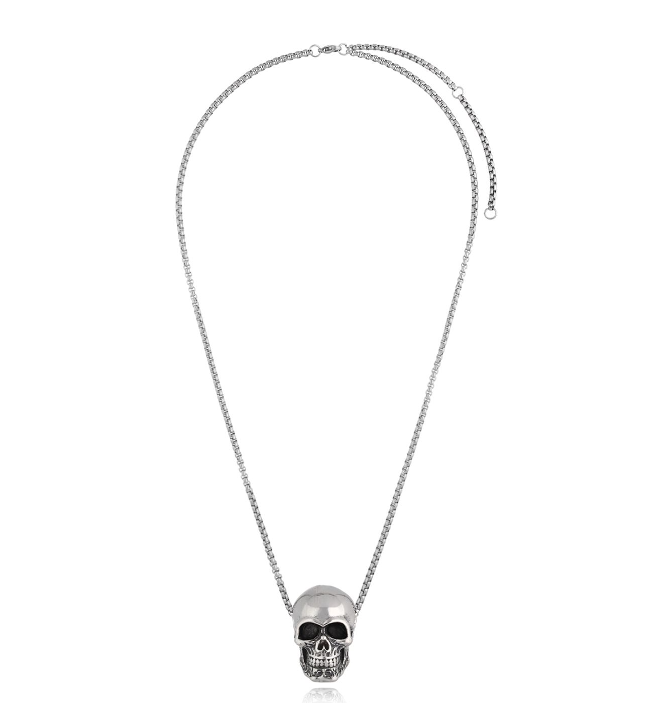 Naszyjnik męski z czaszką Hadd - By Dziubeka