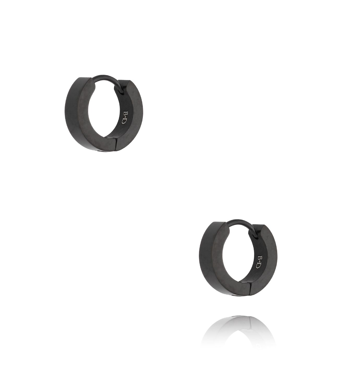 Kolczyki z kółeczkami czarne Zargo 043 - By Dziubeka