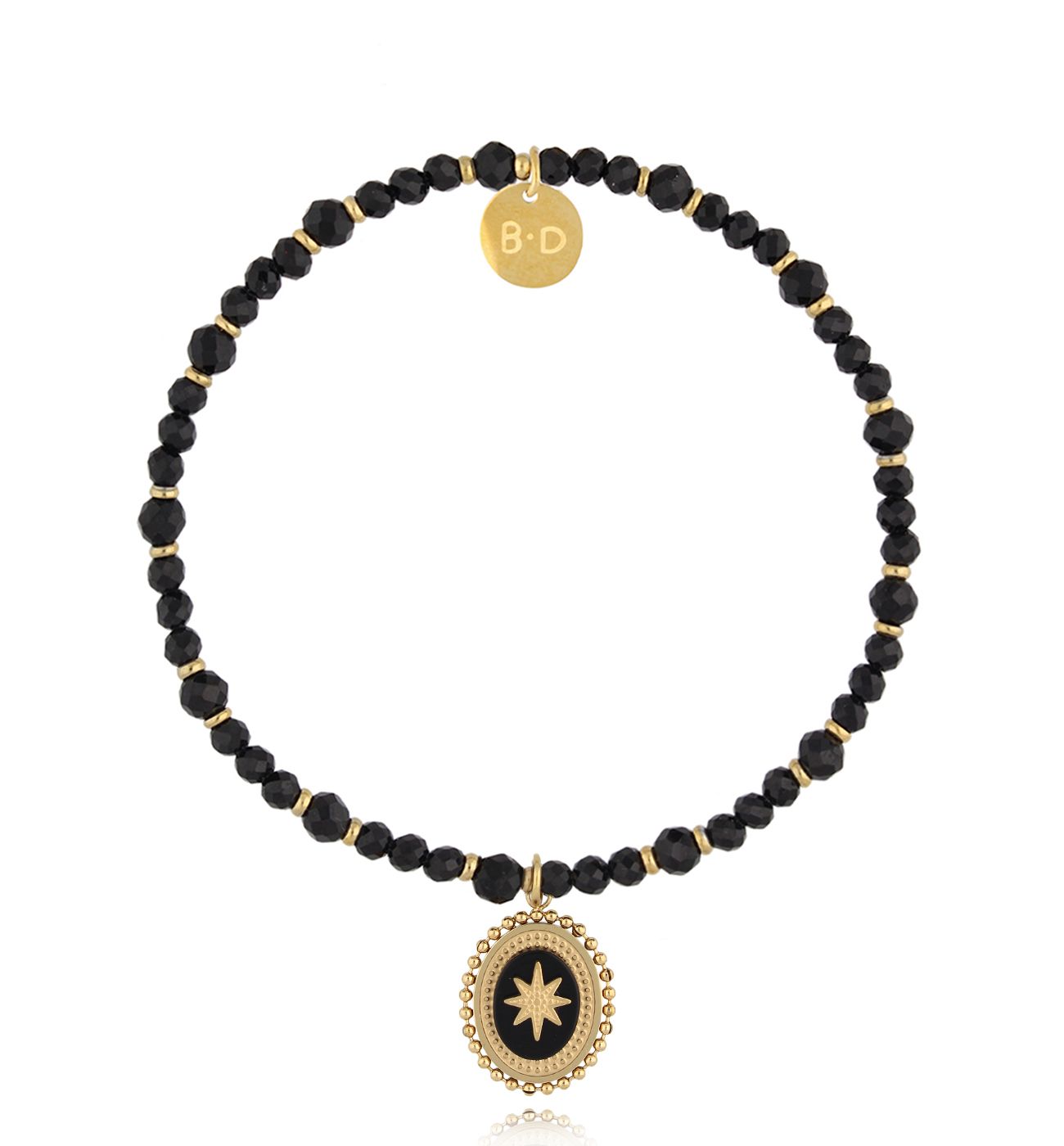 Bransoletka z czarnymi turmalinami Dark Harmony - By Dziubeka