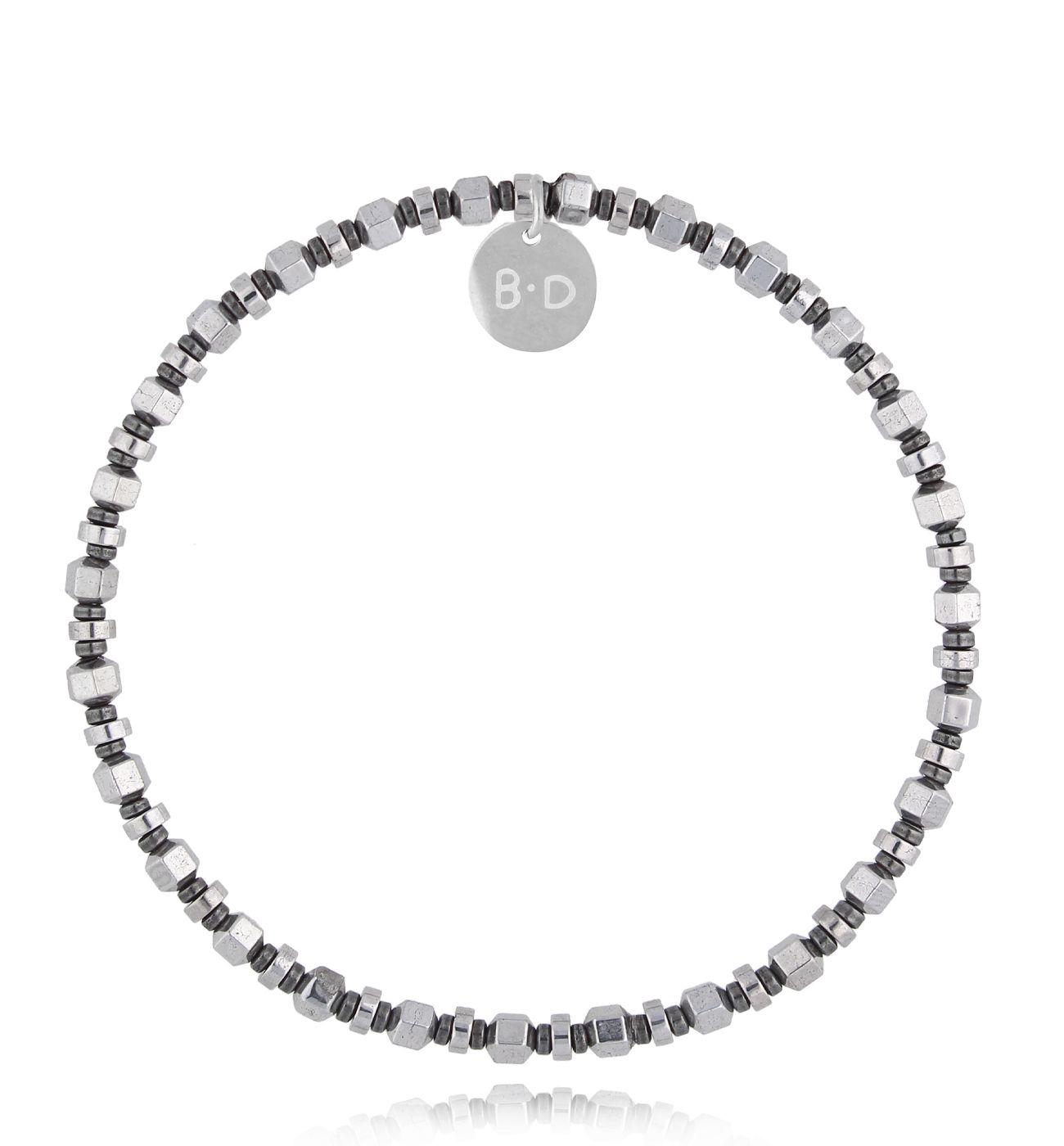 Bransoletka ze srebrnymi hematytami Eljas - By Dziubeka