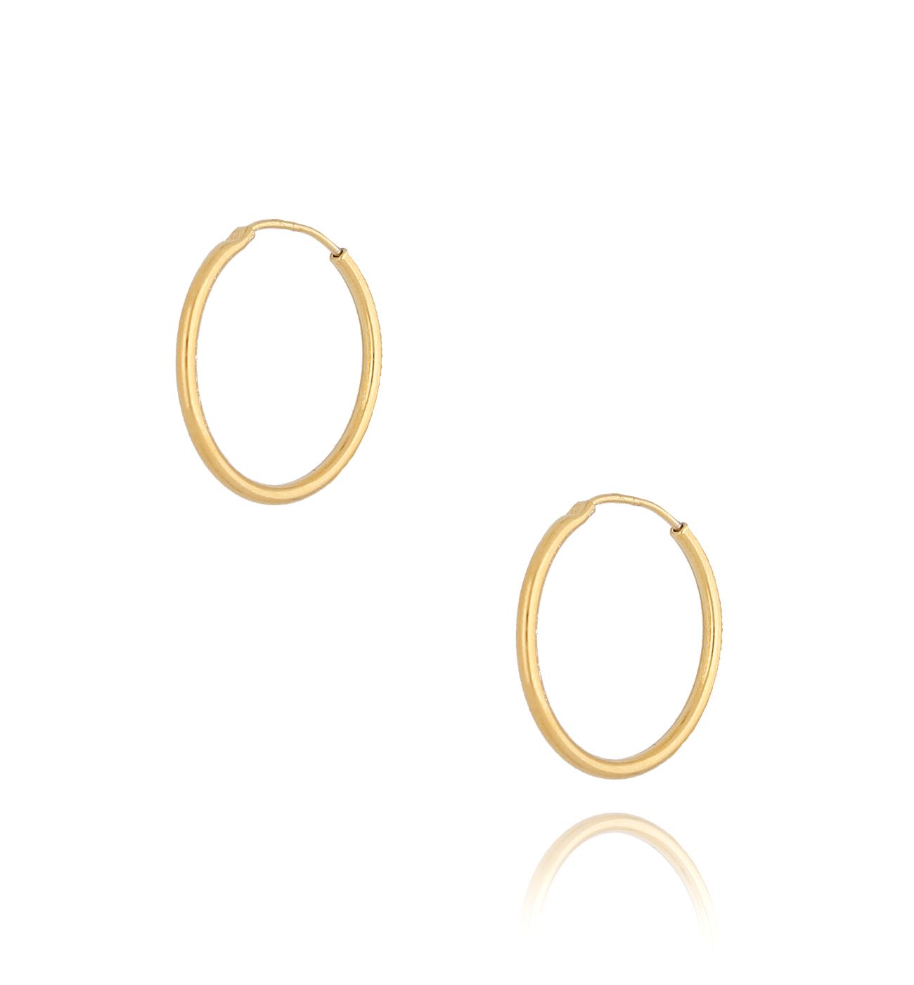 Kolczyki złote kółka małe 15 mm KSE0067