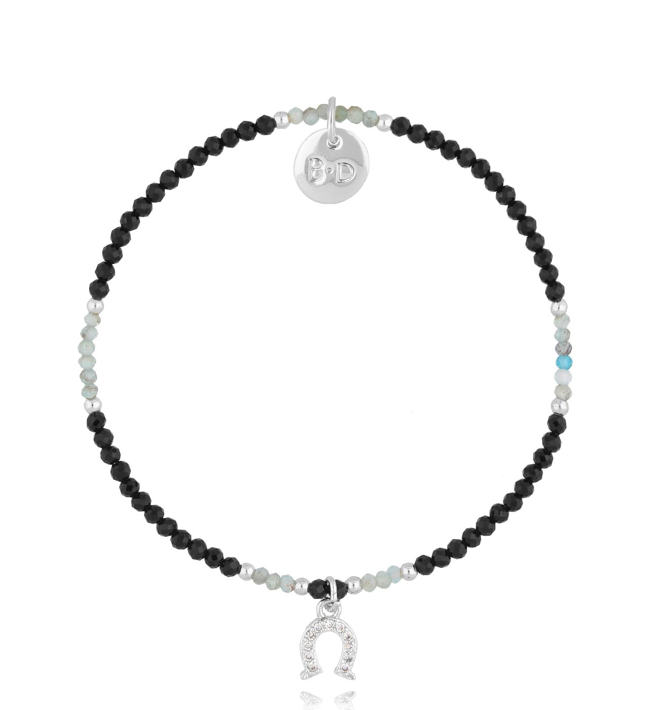 Bransoletka z turmalinami i podkową Cimarron - By Dziubeka