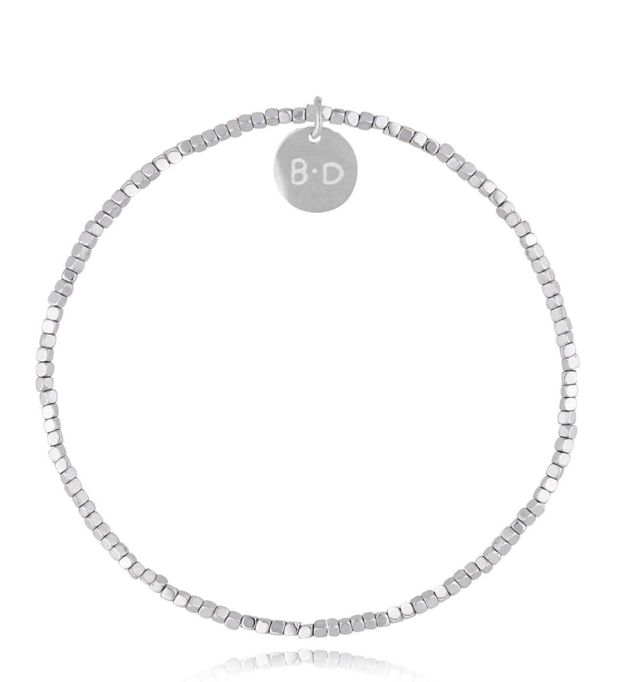 Bransoletka srebrna z hematytami Assolo - By Dziubeka