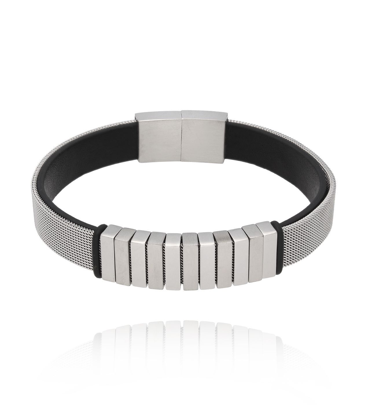 Bransoletka męska srebrna Fulco 92 - By Dziubeka